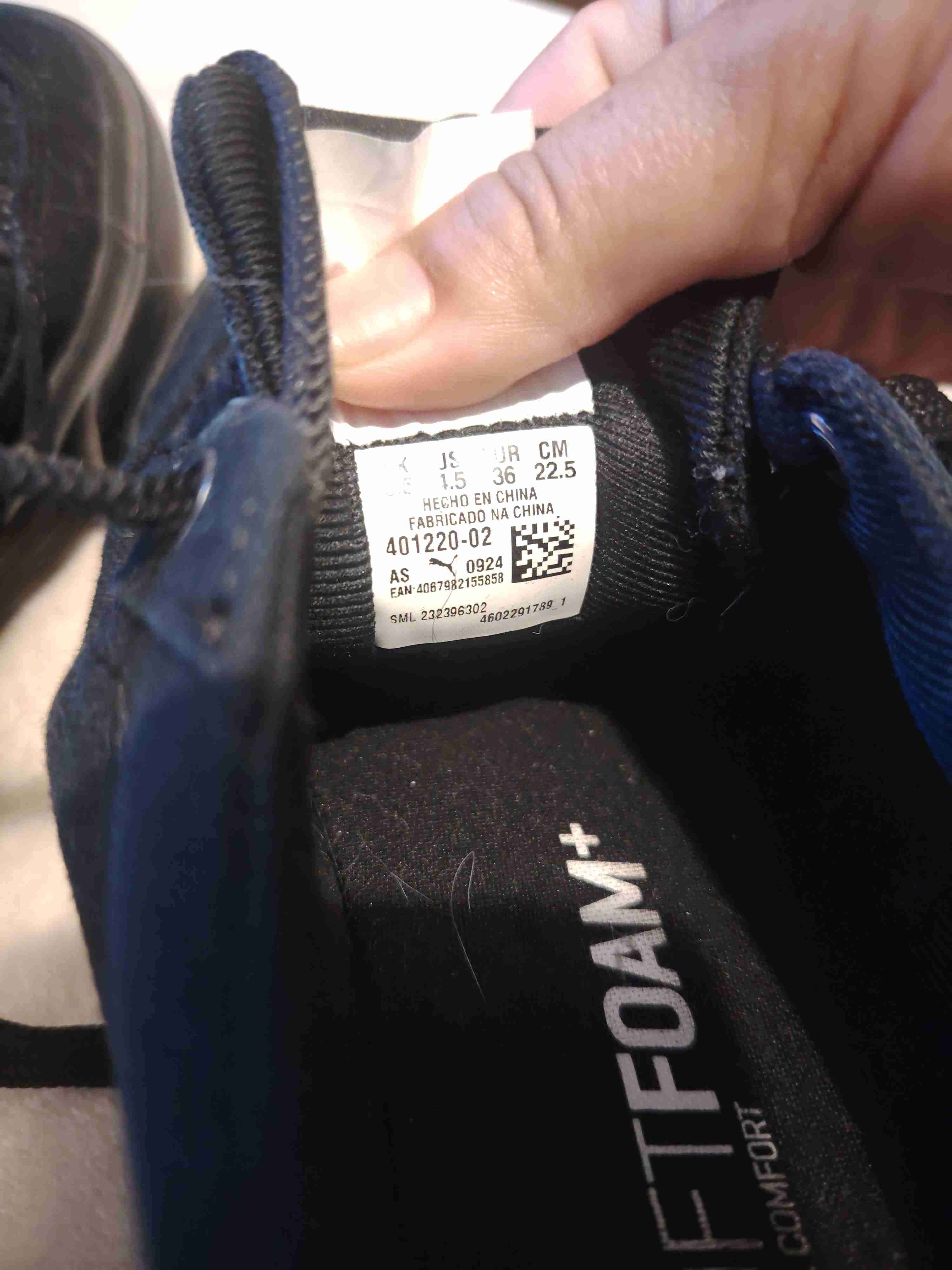 Zapatillas negras deportivas puma - miniatura 6