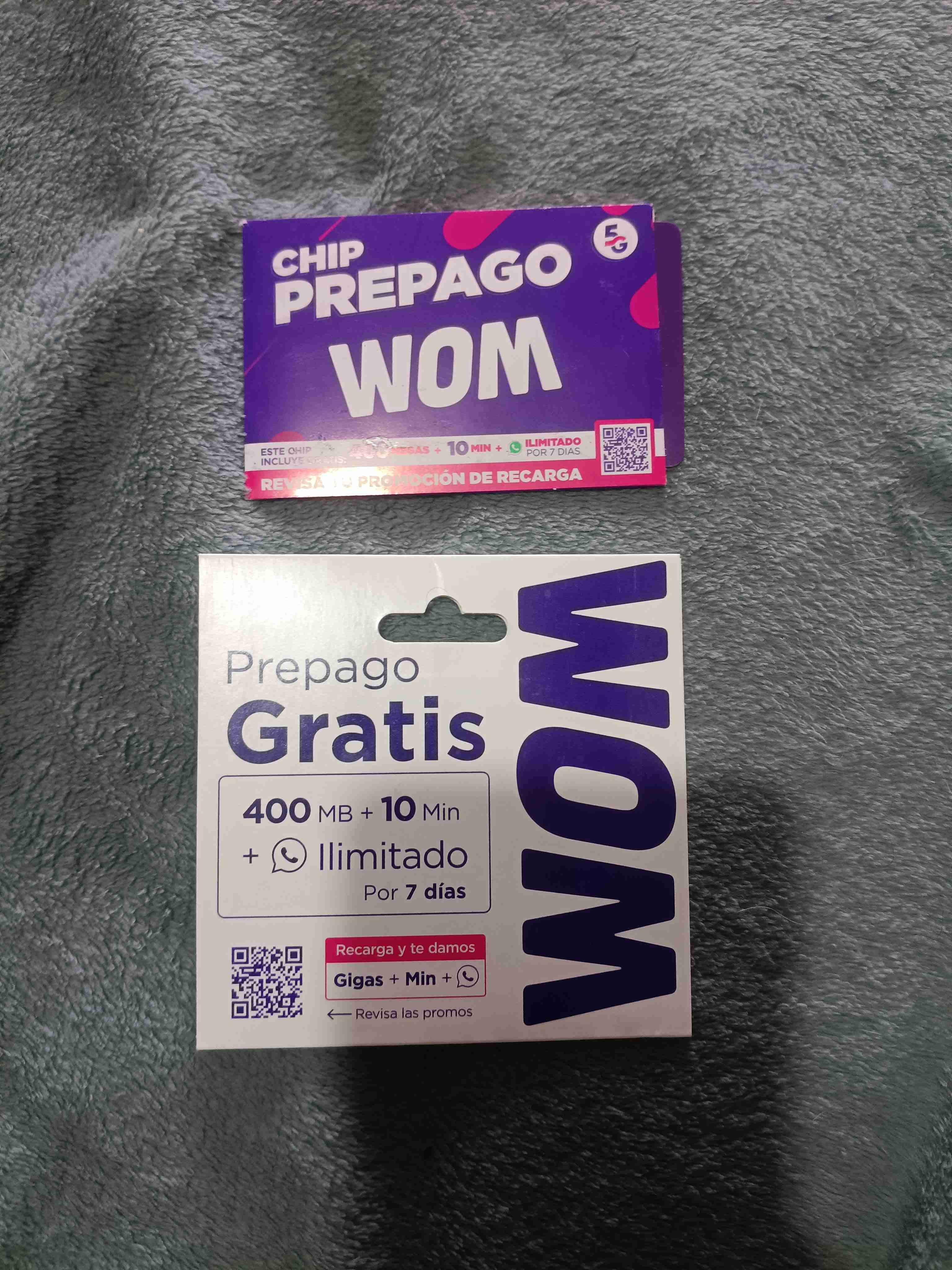 Chip Prepago WOM 400MB