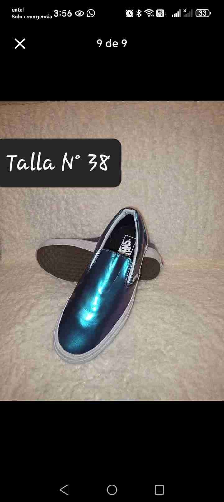 Zapatillas Vans metálicas azul talla 38 - miniatura 1