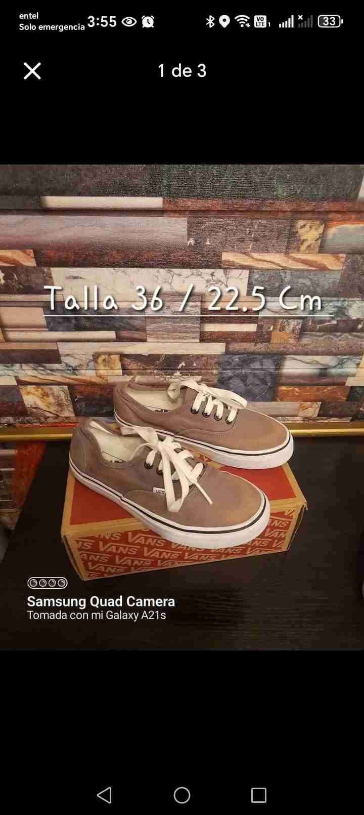 Zapatillas Vans metálicas azul talla 38 - miniatura 4