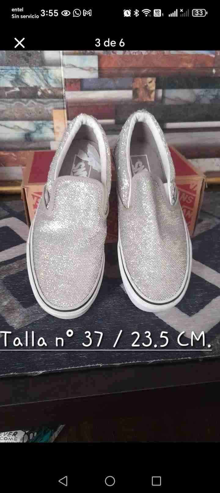 Zapatillas Vans metálicas azul talla 38 - miniatura 6