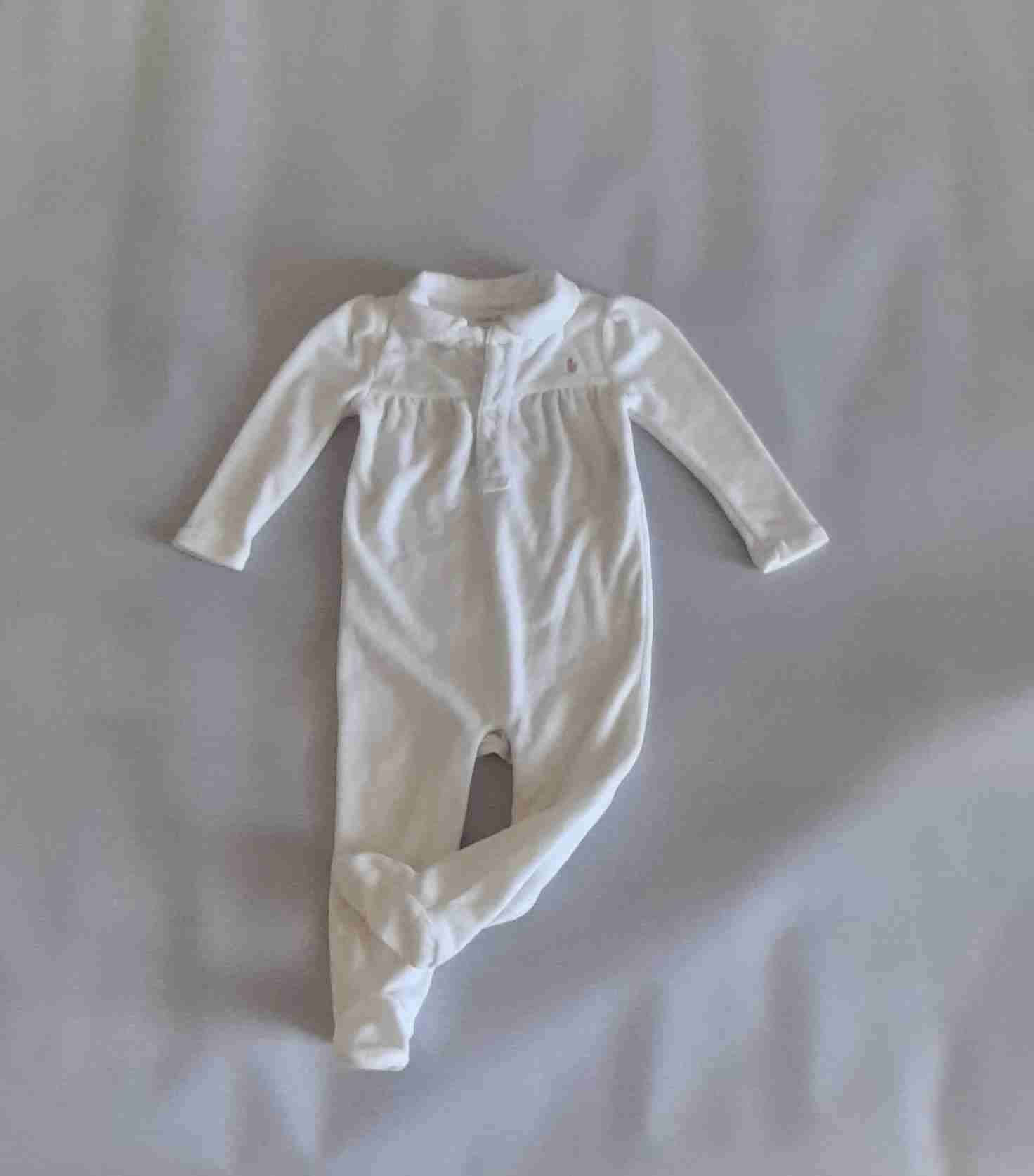 Pijama blanco de bebé - miniatura 1