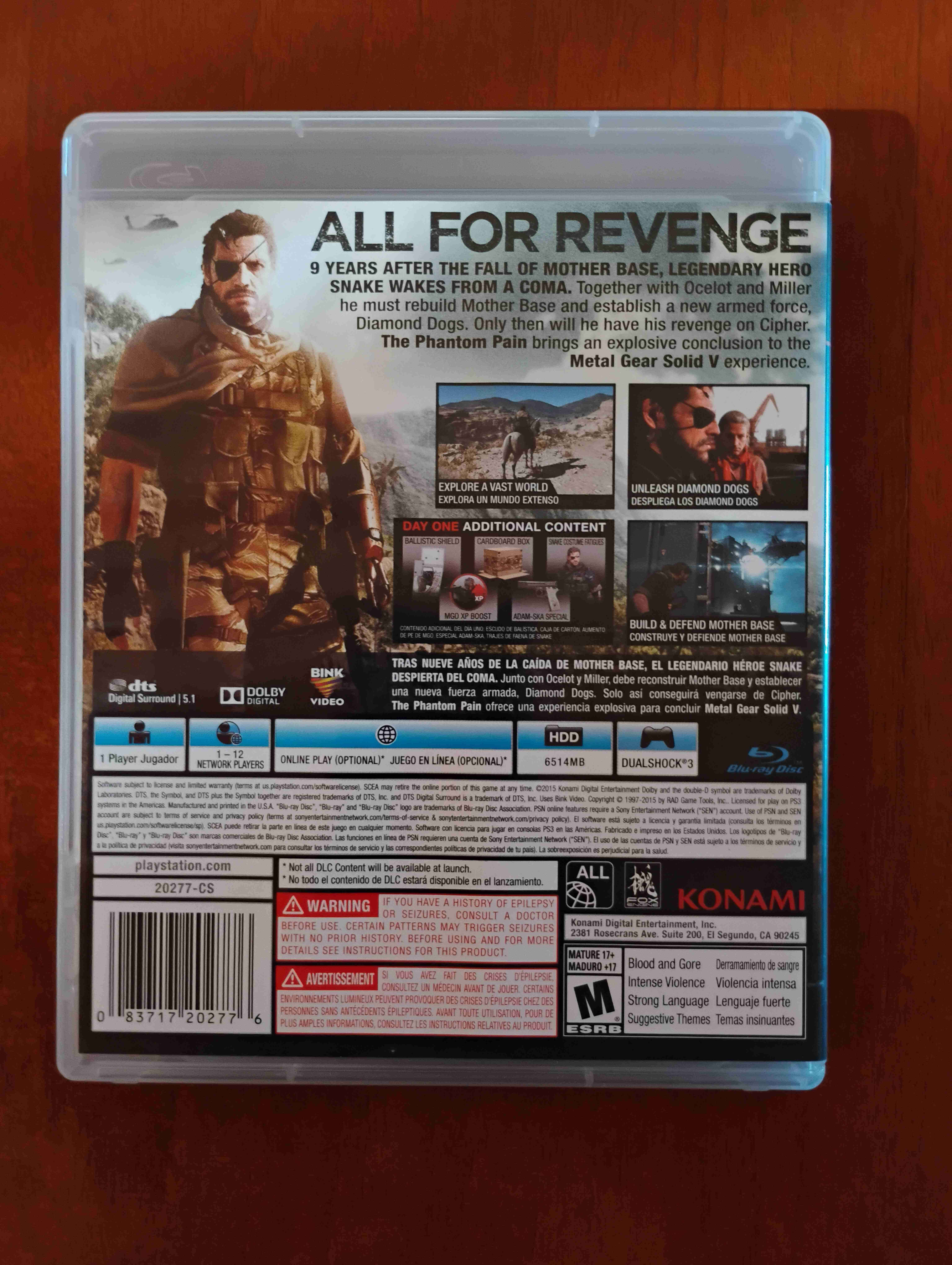 Metal Gear Solid V PS3 - miniatura 2