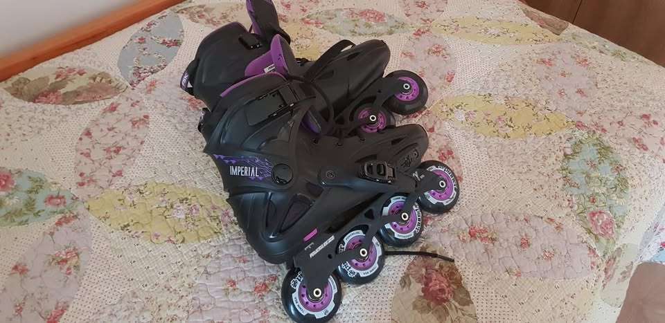 Patines powerslide imperial de mujer. Casi nuevos. - miniatura 1