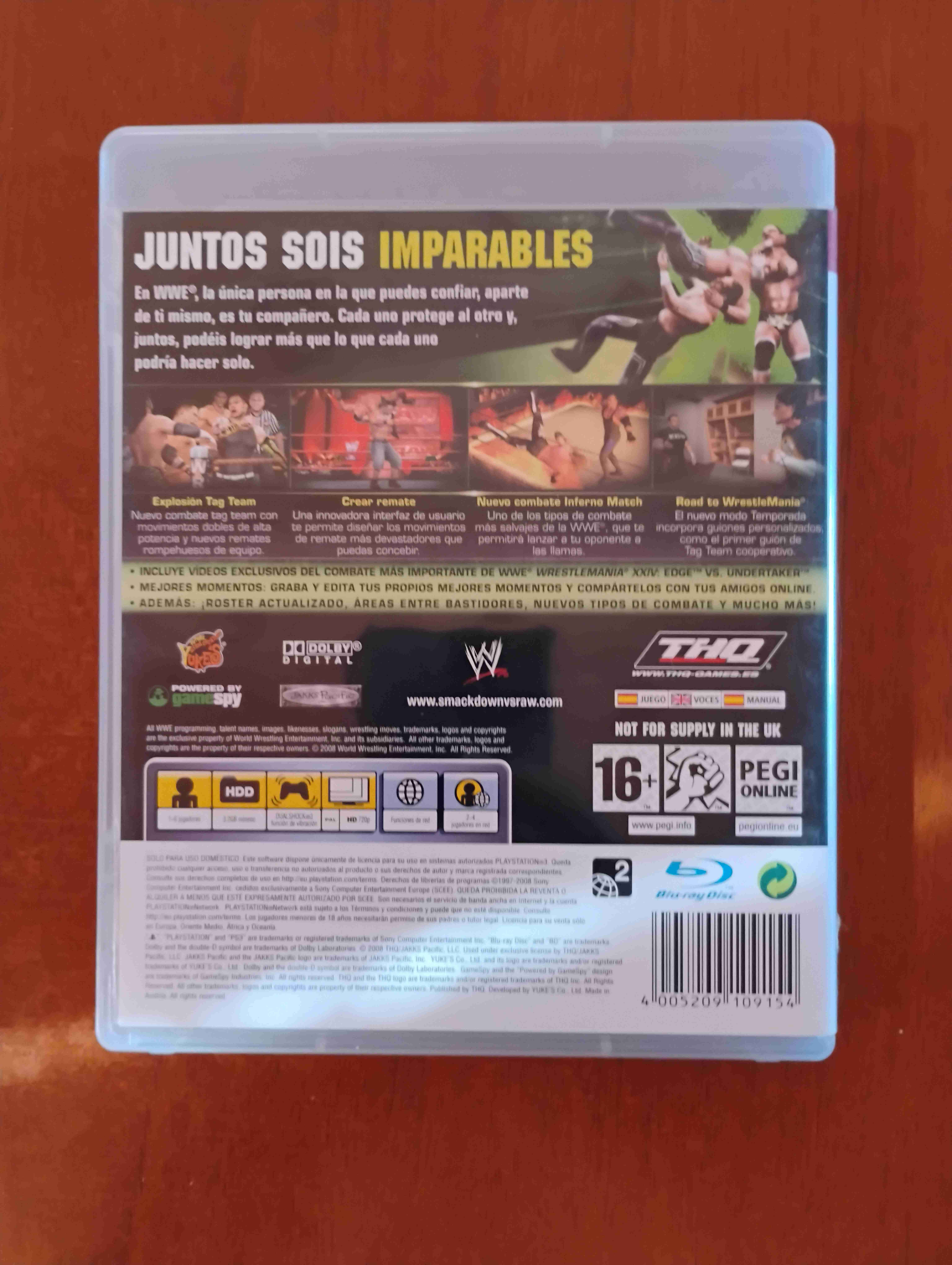 Juego PS3 SmackDown vs RAW 2009 - miniatura 2