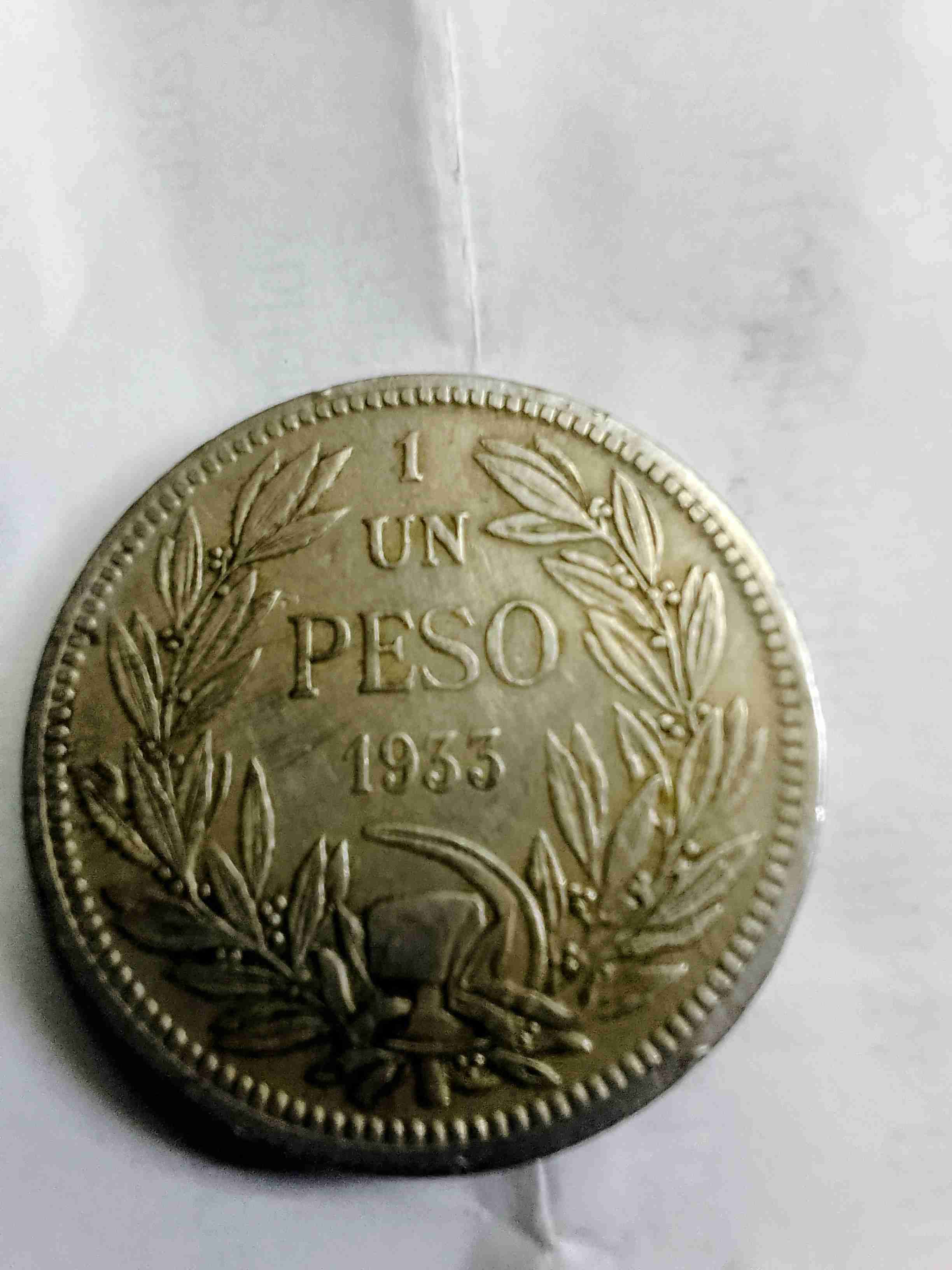 Moneda 1 Peso 1933