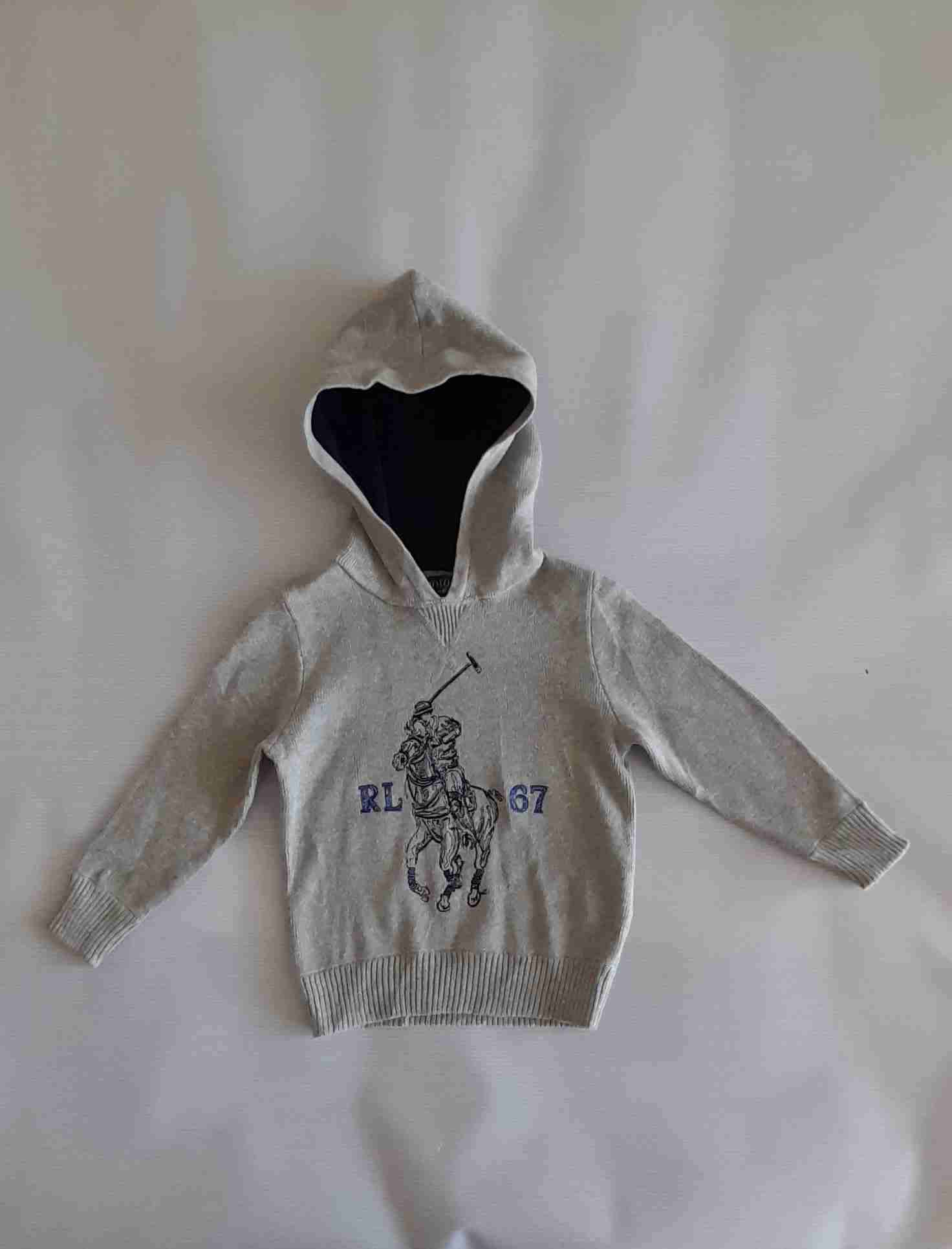 Polerón gris con capucha - miniatura 1