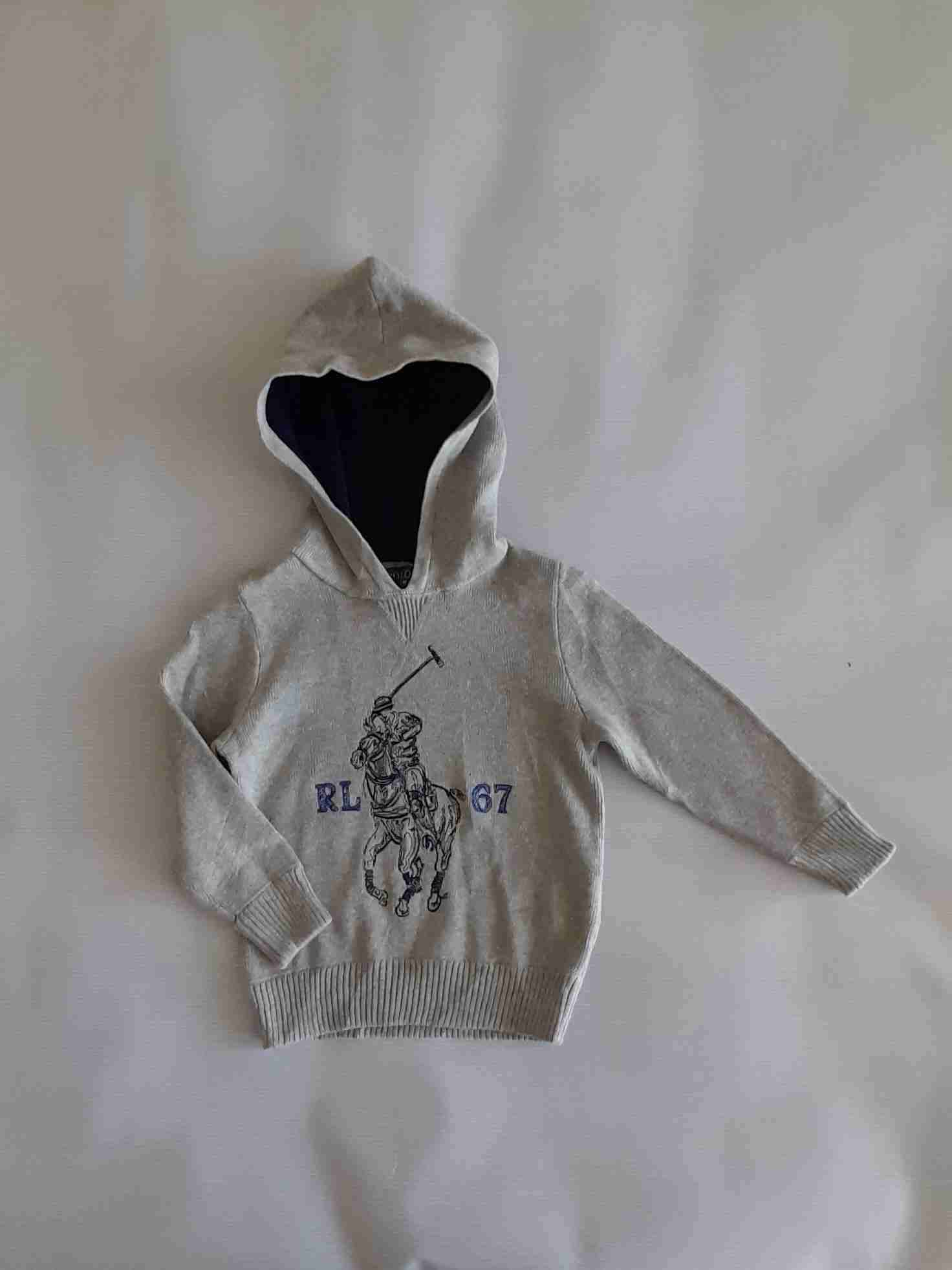 Polerón gris con capucha - miniatura 2