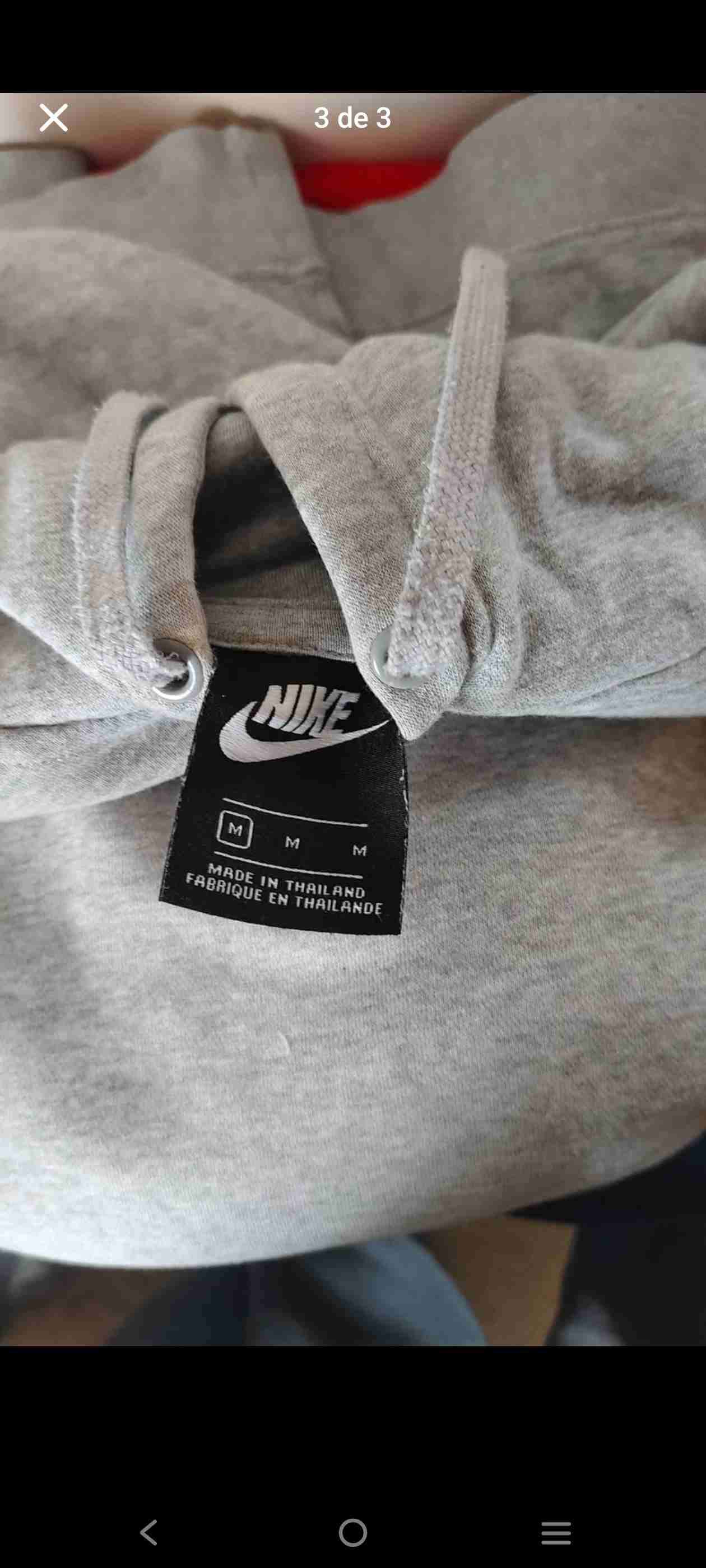 Polerón gris Nike original - miniatura 2