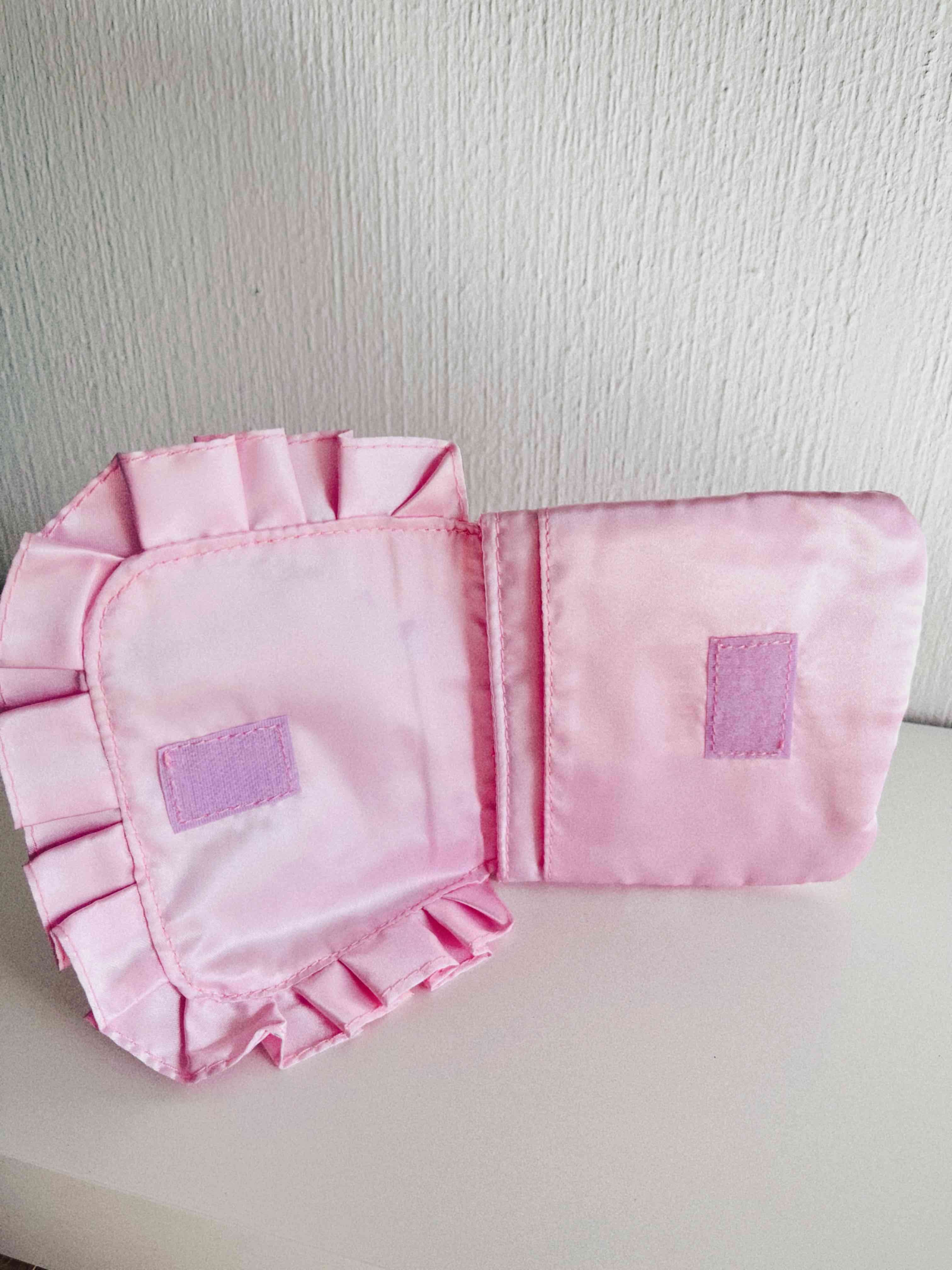 Bolso rosa con volantes bordado - miniatura 2