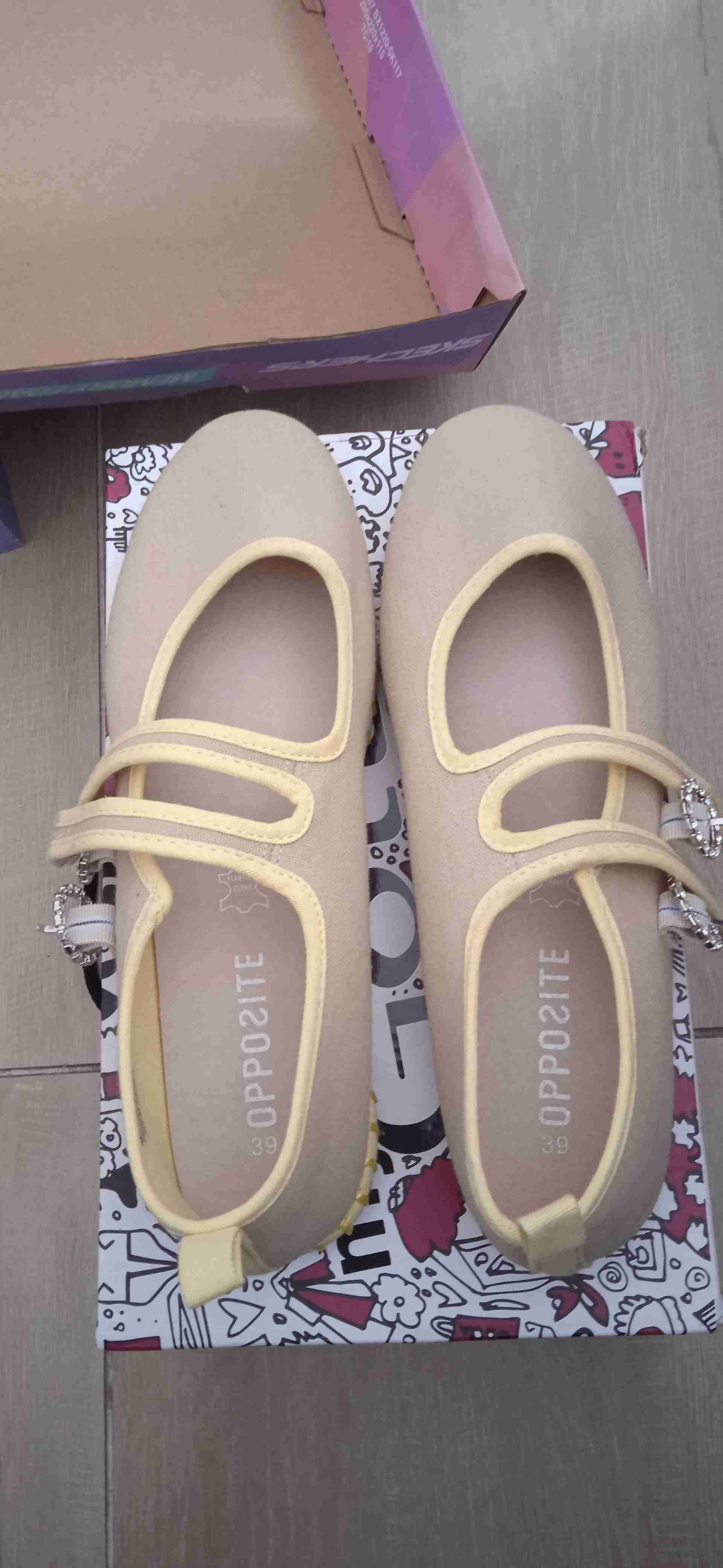 Zapatos ballerina beige para mujer