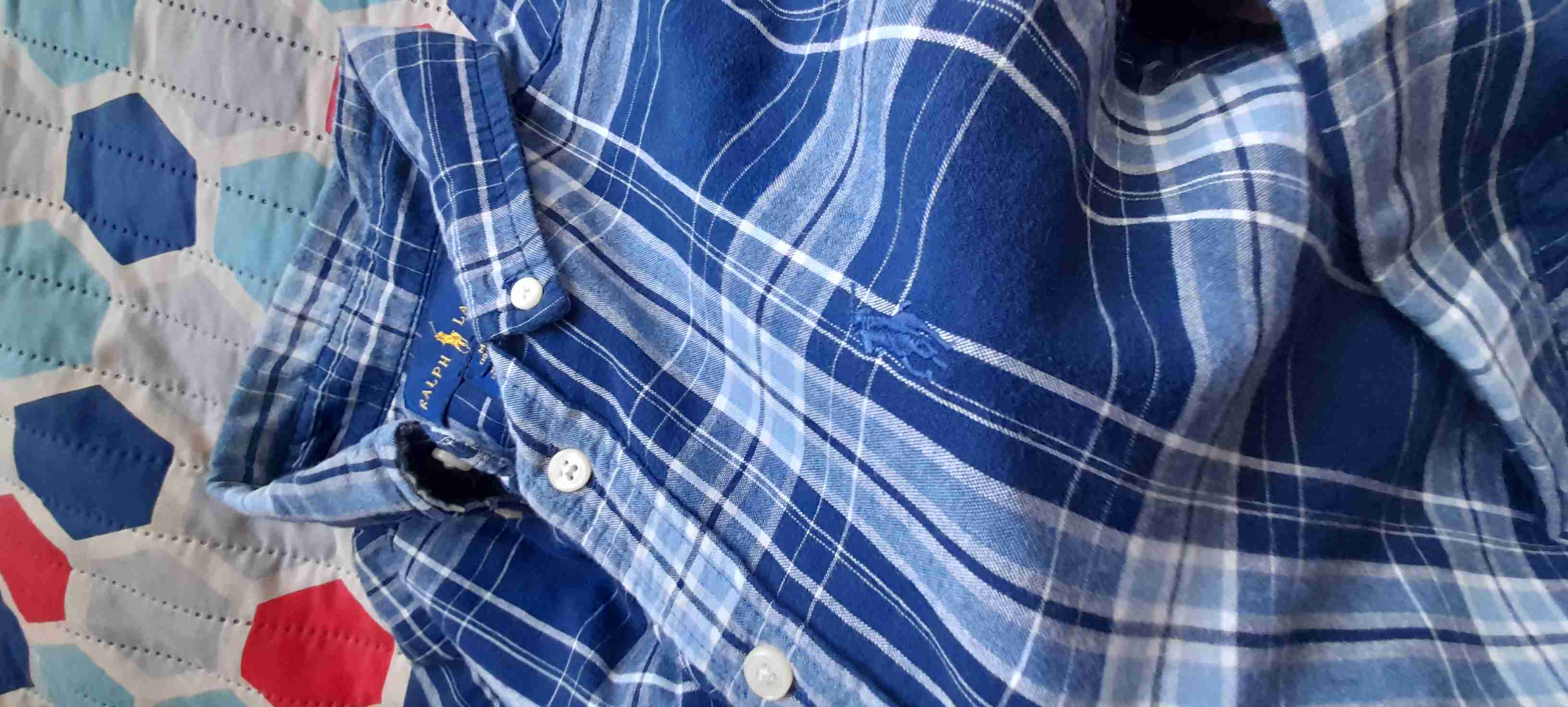 Camisa a cuadros azul - miniatura 2