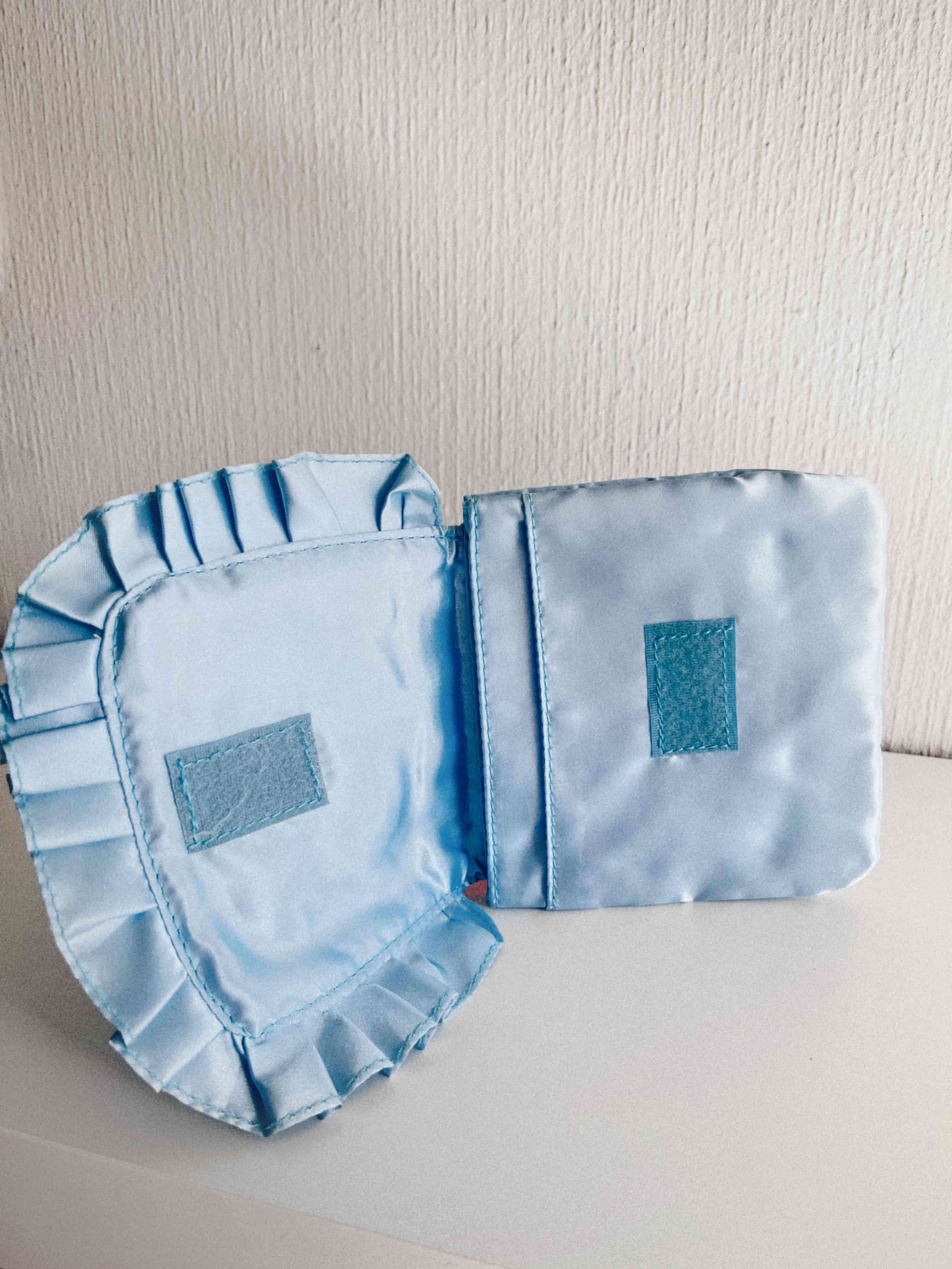 Bolso pequeño celeste bordado - miniatura 2