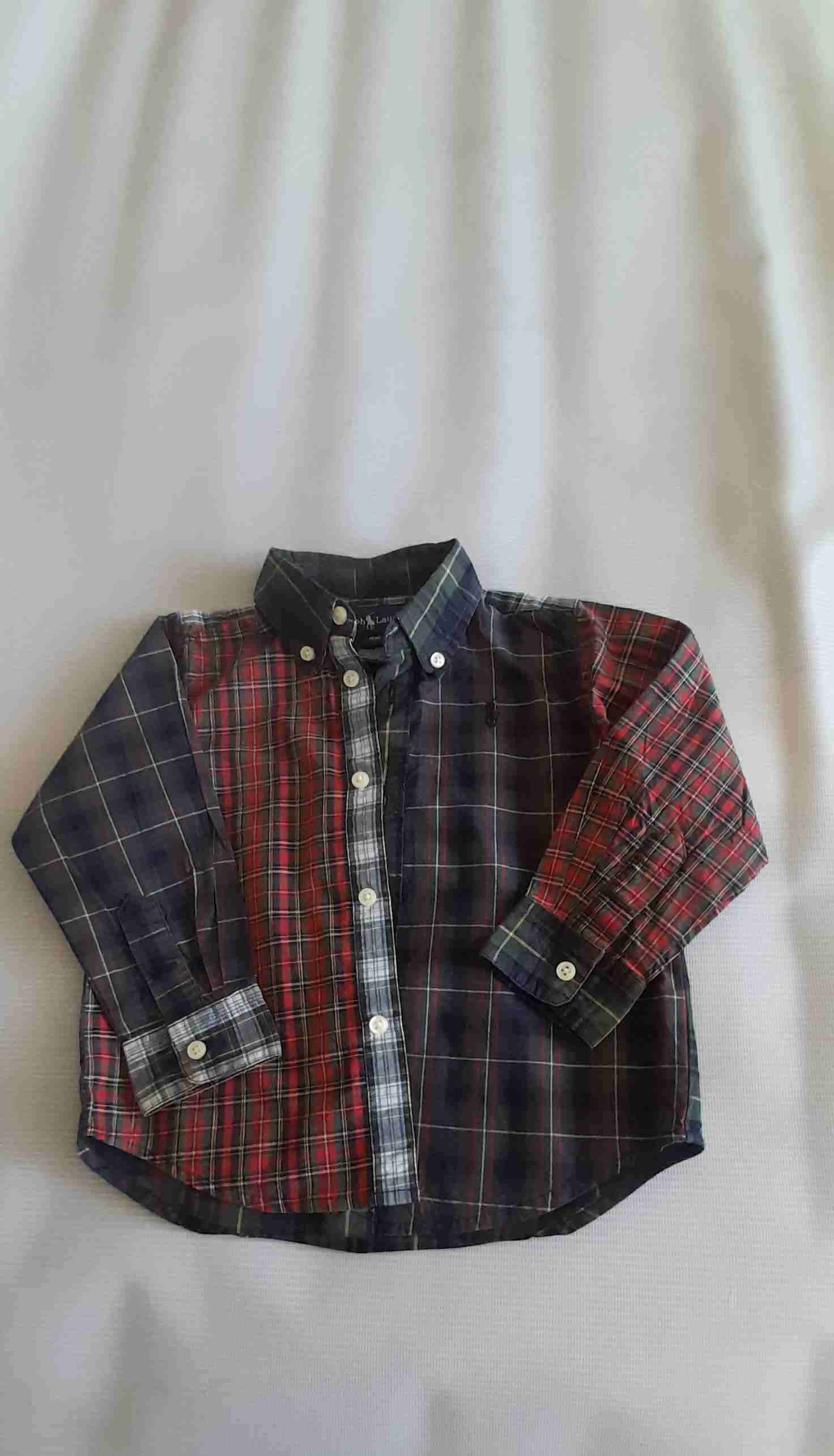 Camisa infantil a cuadros - miniatura 4