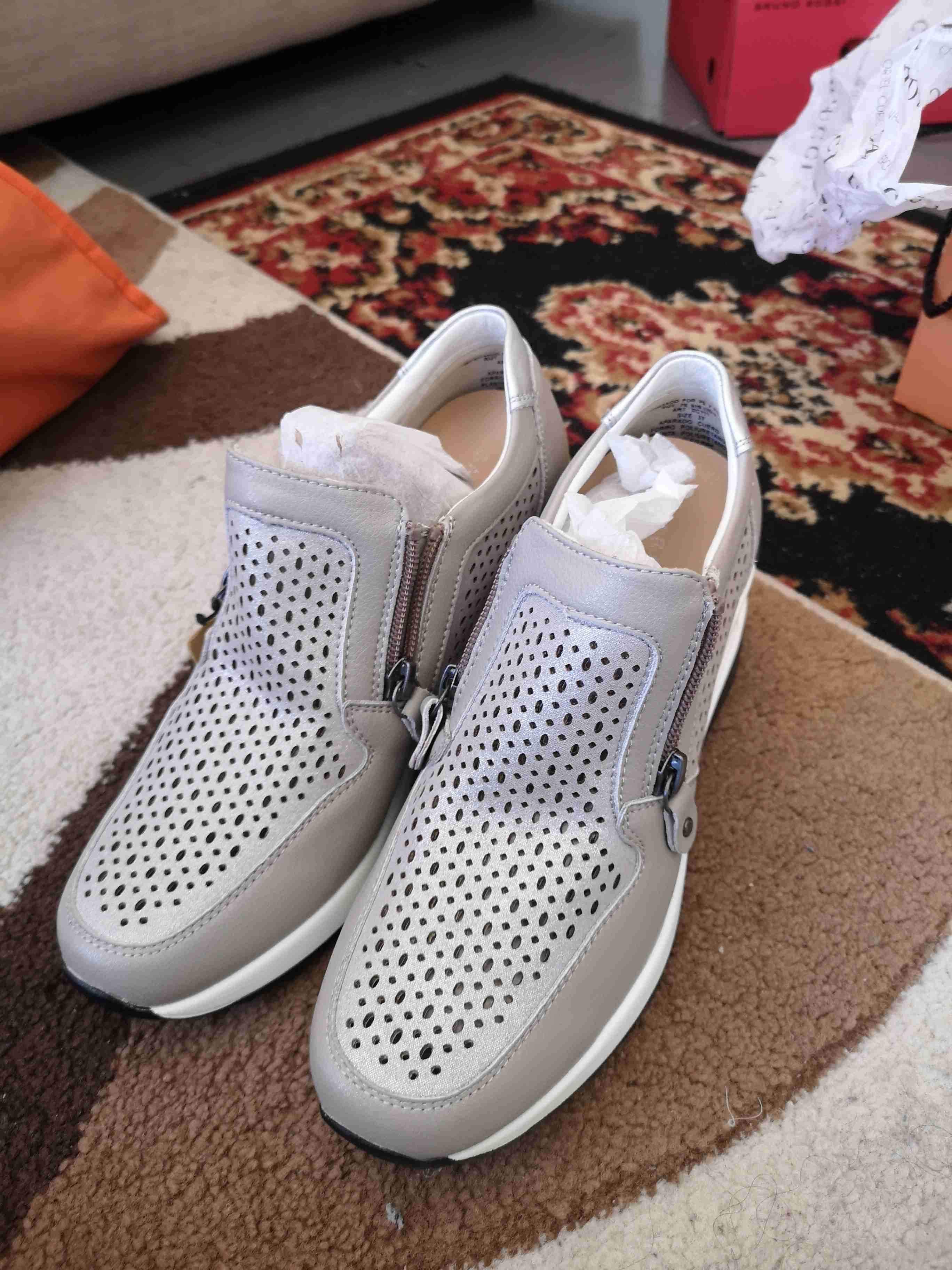 Zapatillas plateadas con cierre - miniatura 4