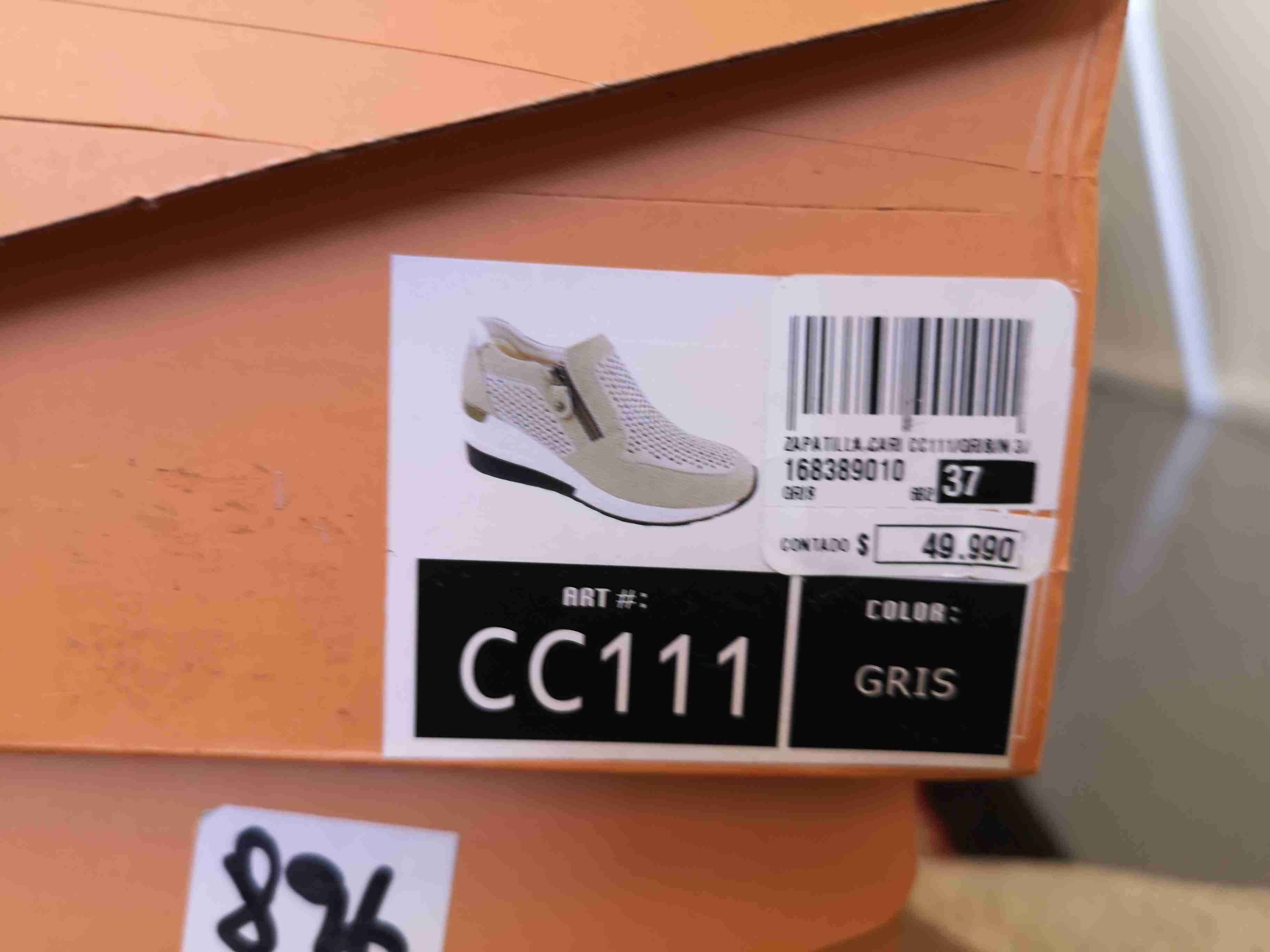 Zapatillas plateadas con cierre - miniatura 5