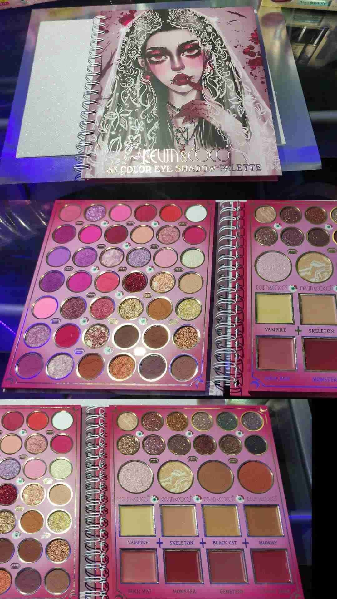 Paleta de sombras 66 colores