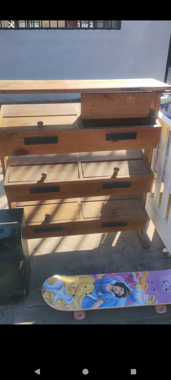 Mueble cajonera madera