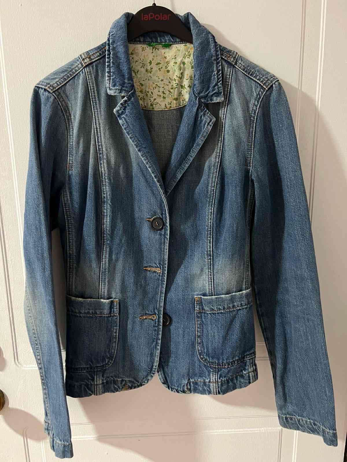 Chaqueta de mezclilla azul - miniatura 1