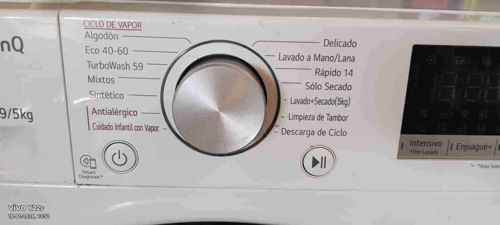 Lavadora-secadora LG 9/5 KG - miniatura 2