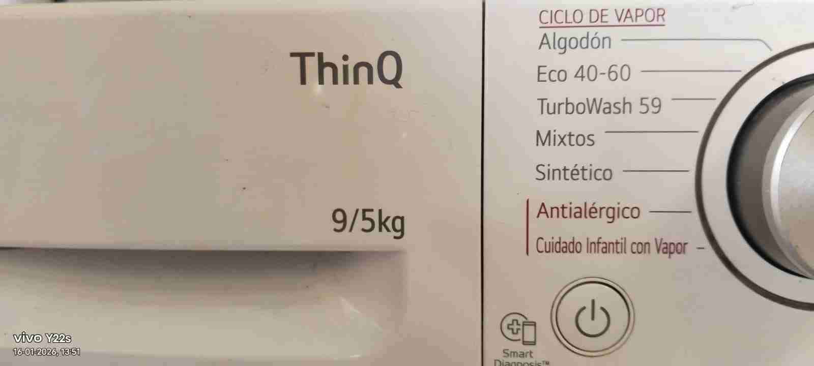 Lavadora-secadora LG 9/5 KG - miniatura 3