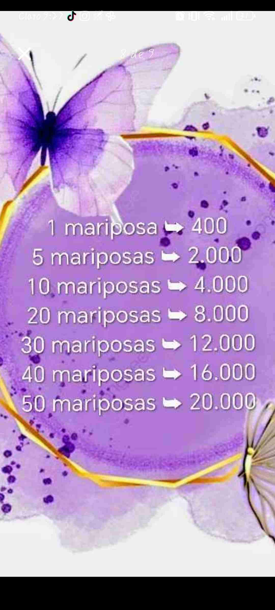 Ramo de mariposas decorativas - miniatura 4