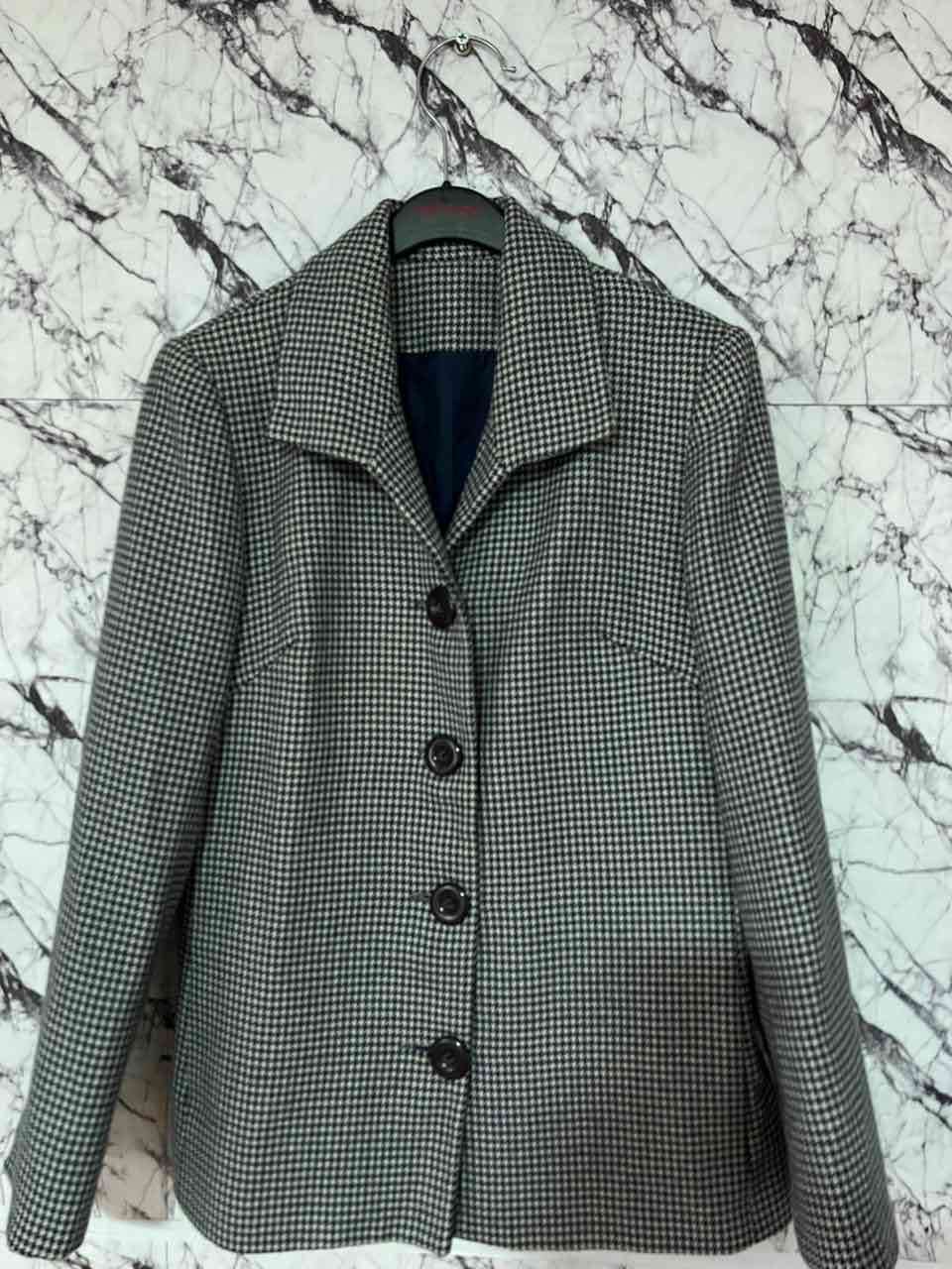 Chaqueta de cuadros gris - miniatura 1