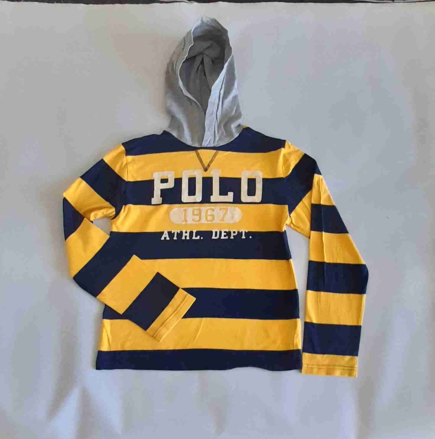 Polera con capucha rayas Polo