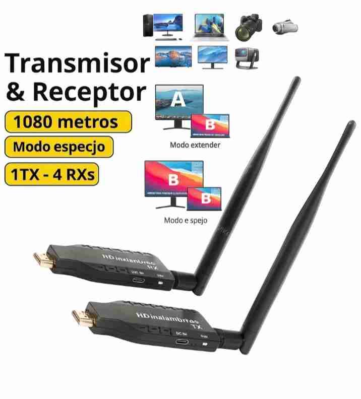 Transmisor y receptor HDMI inalámbrico - miniatura 1
