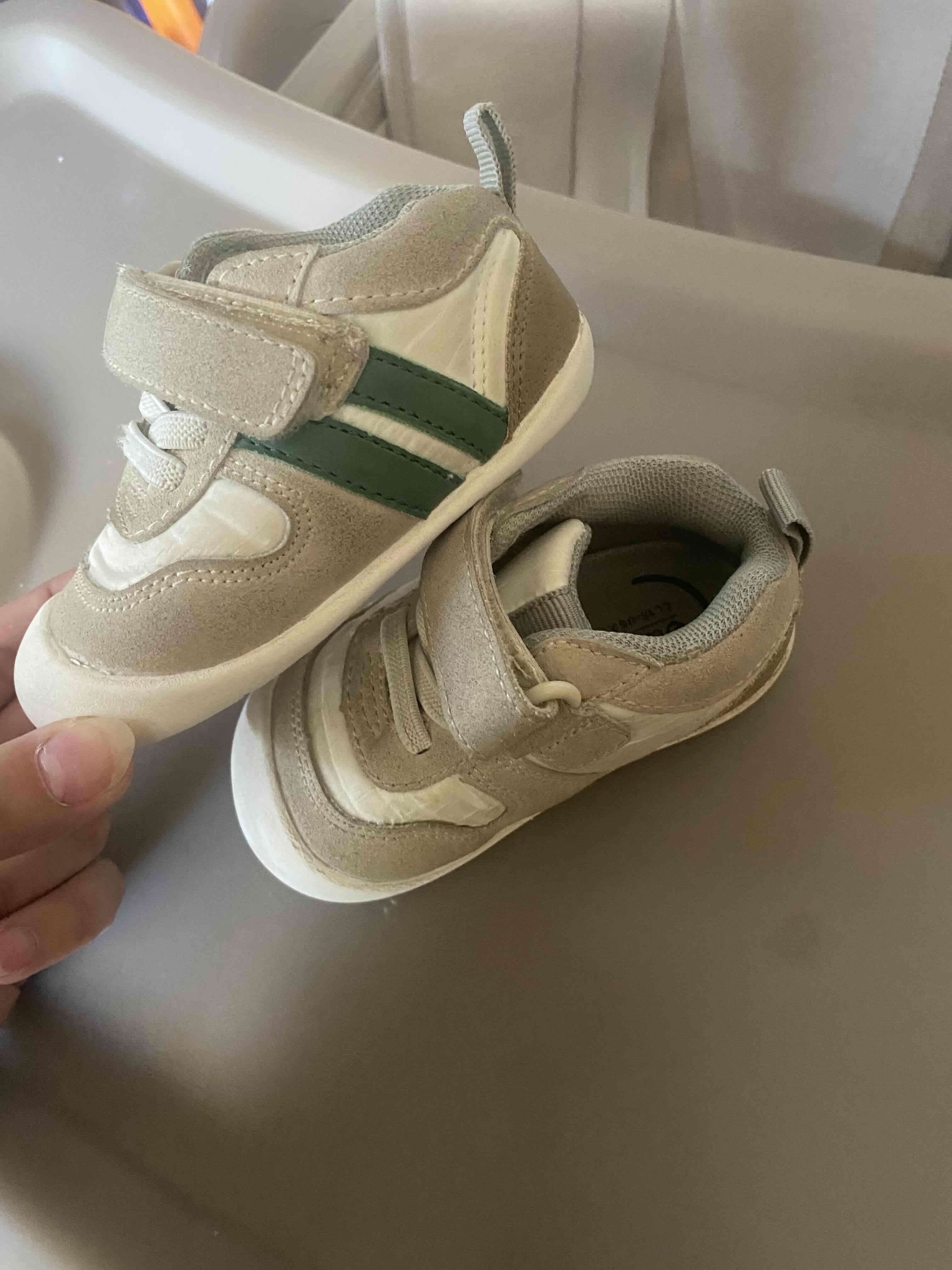 Zapatillas beige de bebé - miniatura 2