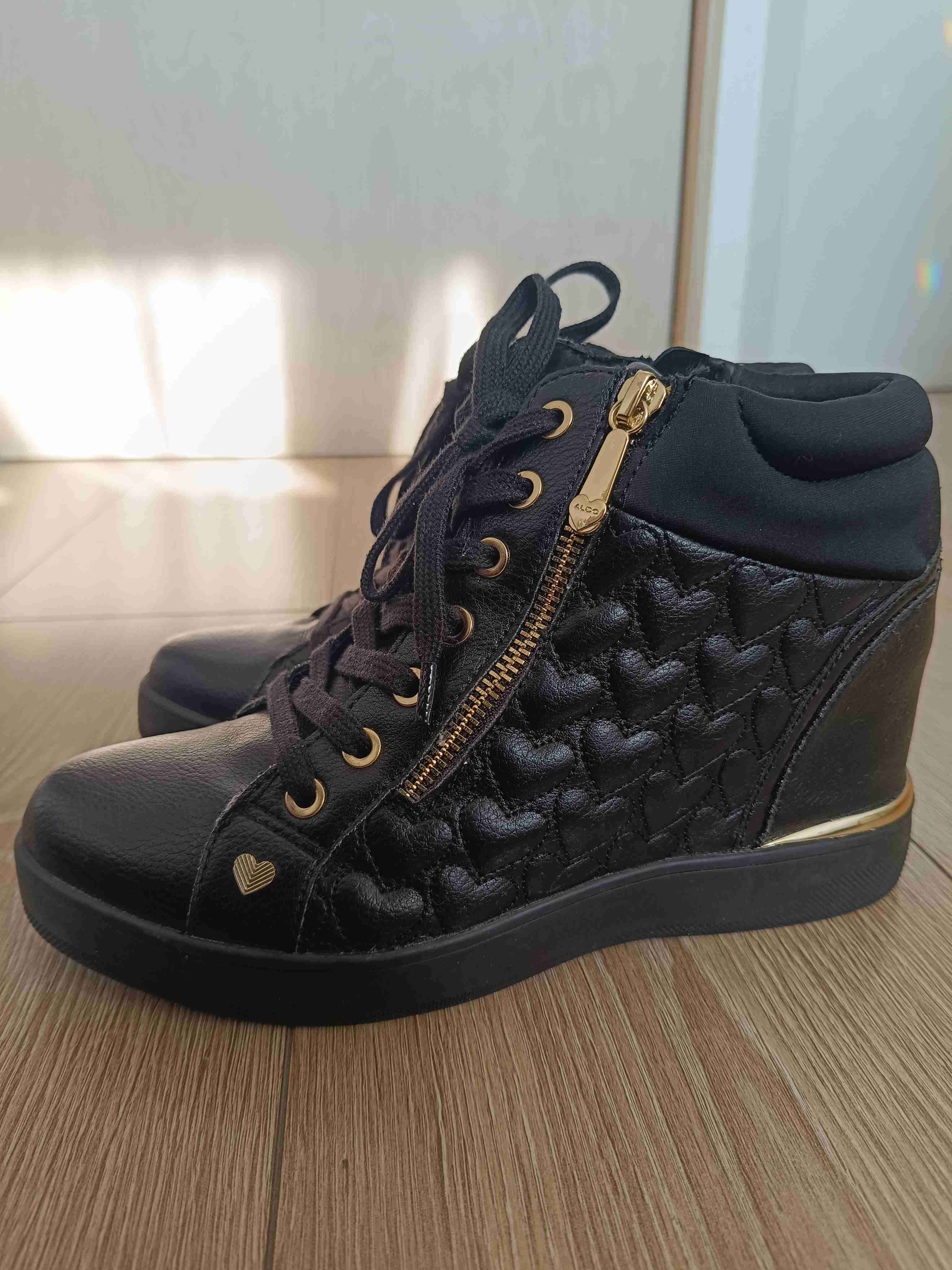 Zapatillas Aldo negras con plataforma N°38 - miniatura 1