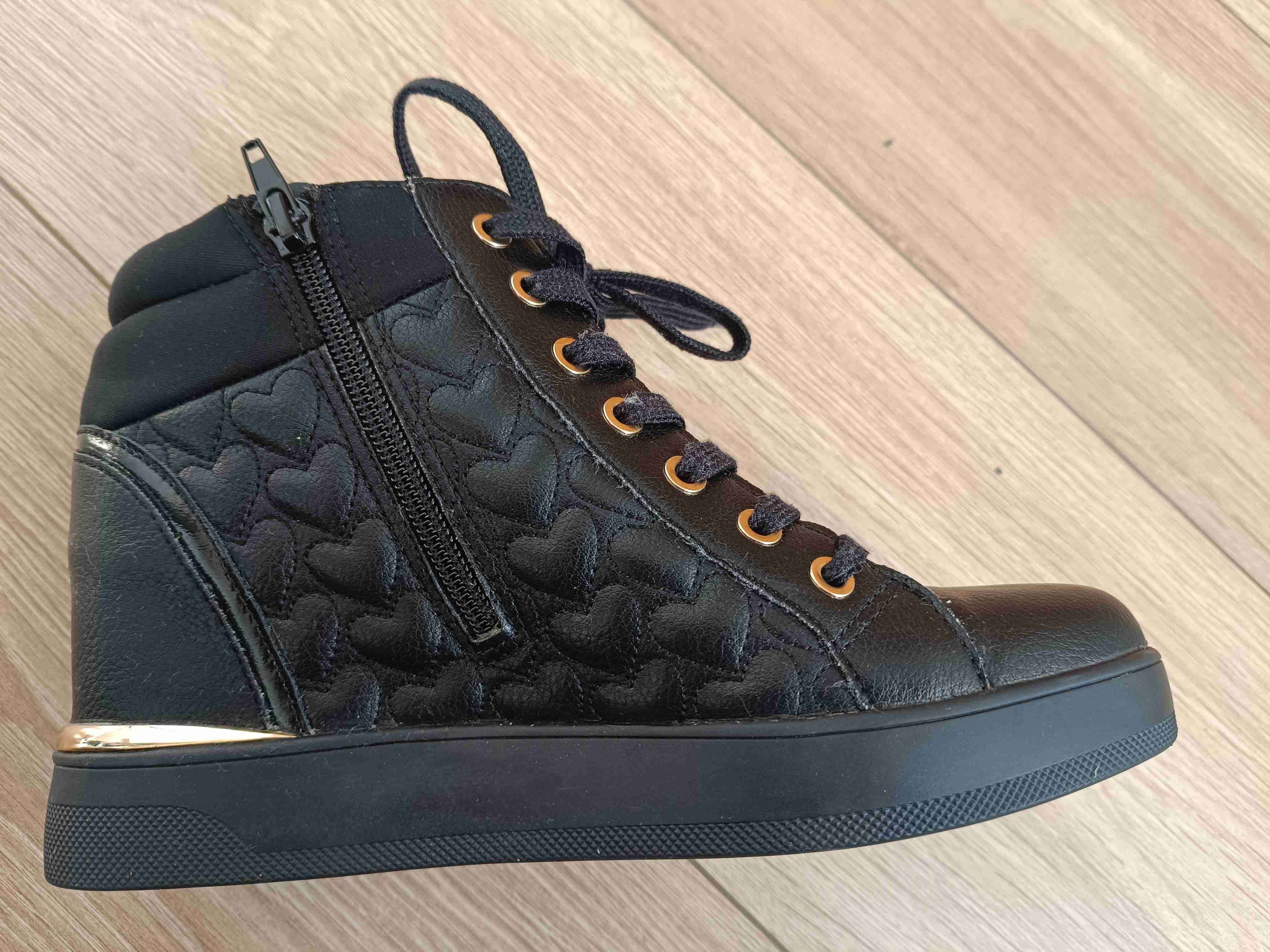 Zapatillas Aldo negras con plataforma N°38 - miniatura 2