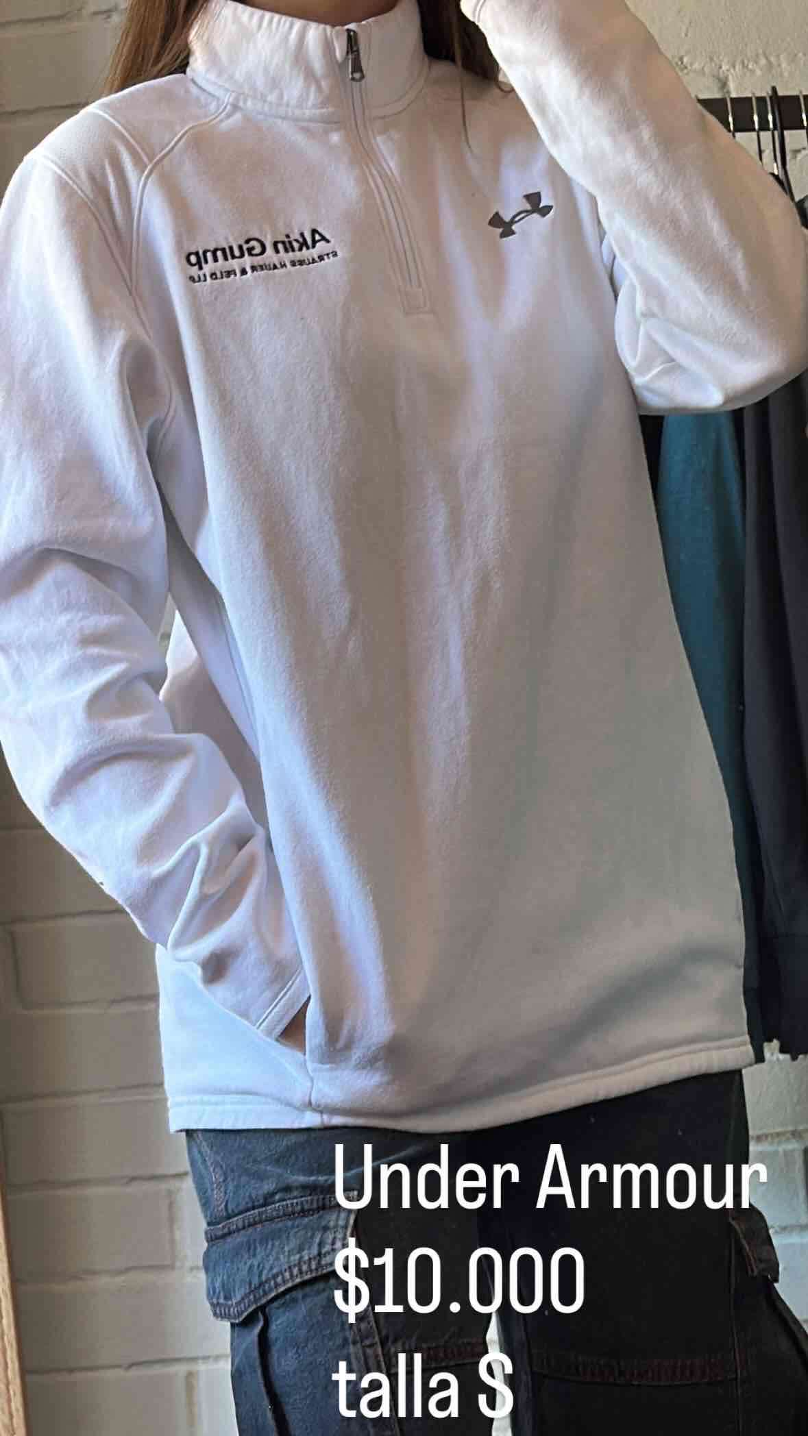 Polerón blanco Under Armour