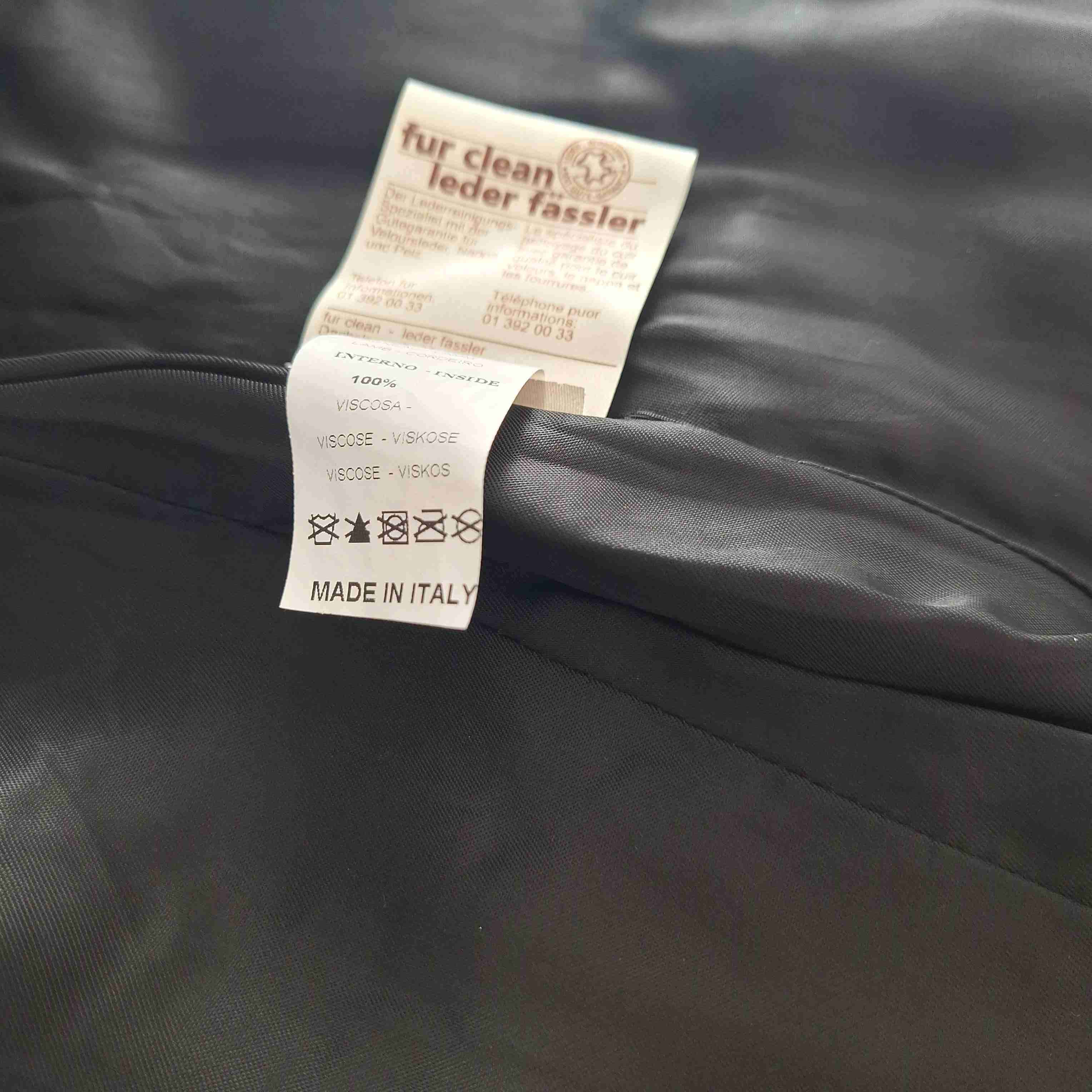 Blazer negro 100% cuero - miniatura 3