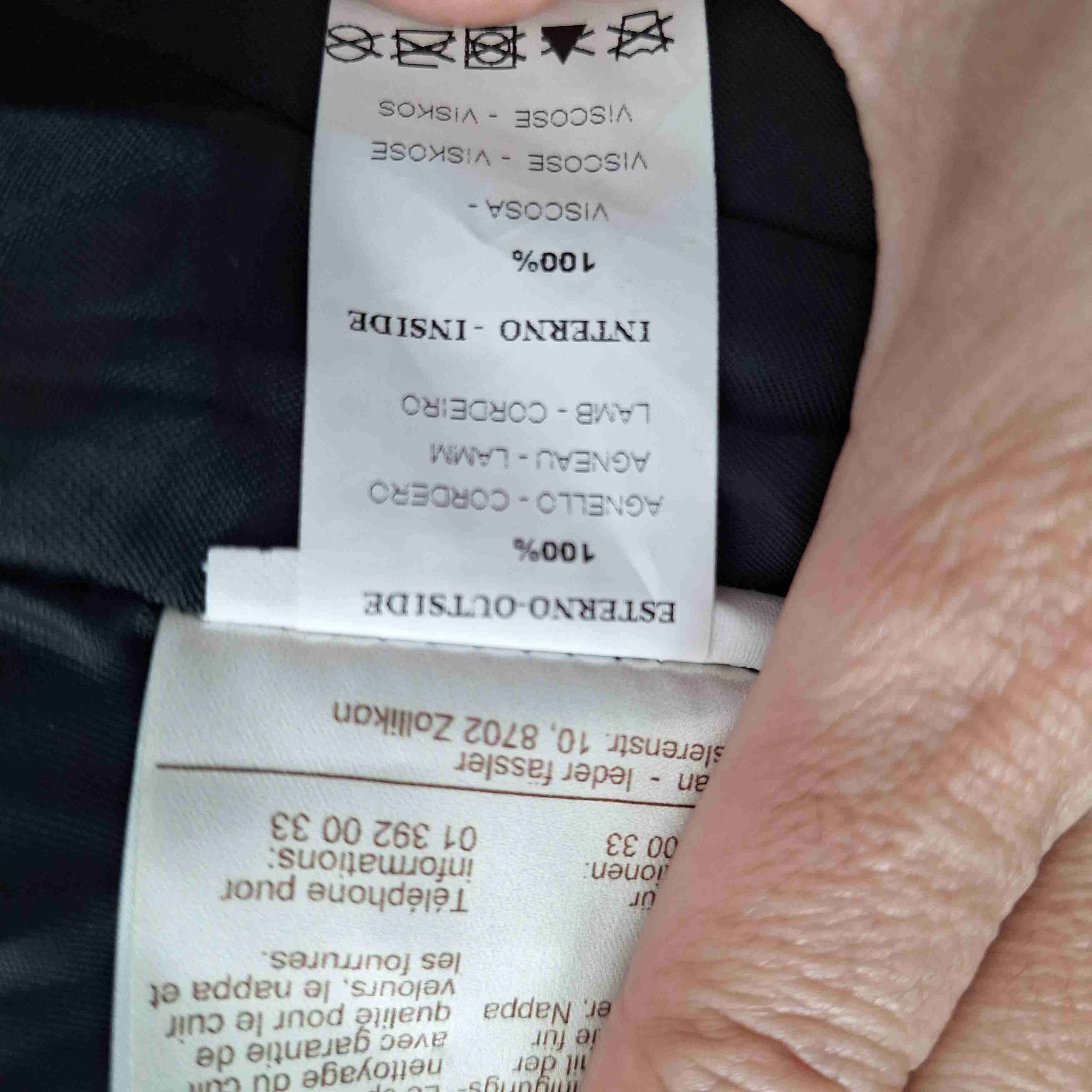 Blazer negro 100% cuero - miniatura 5