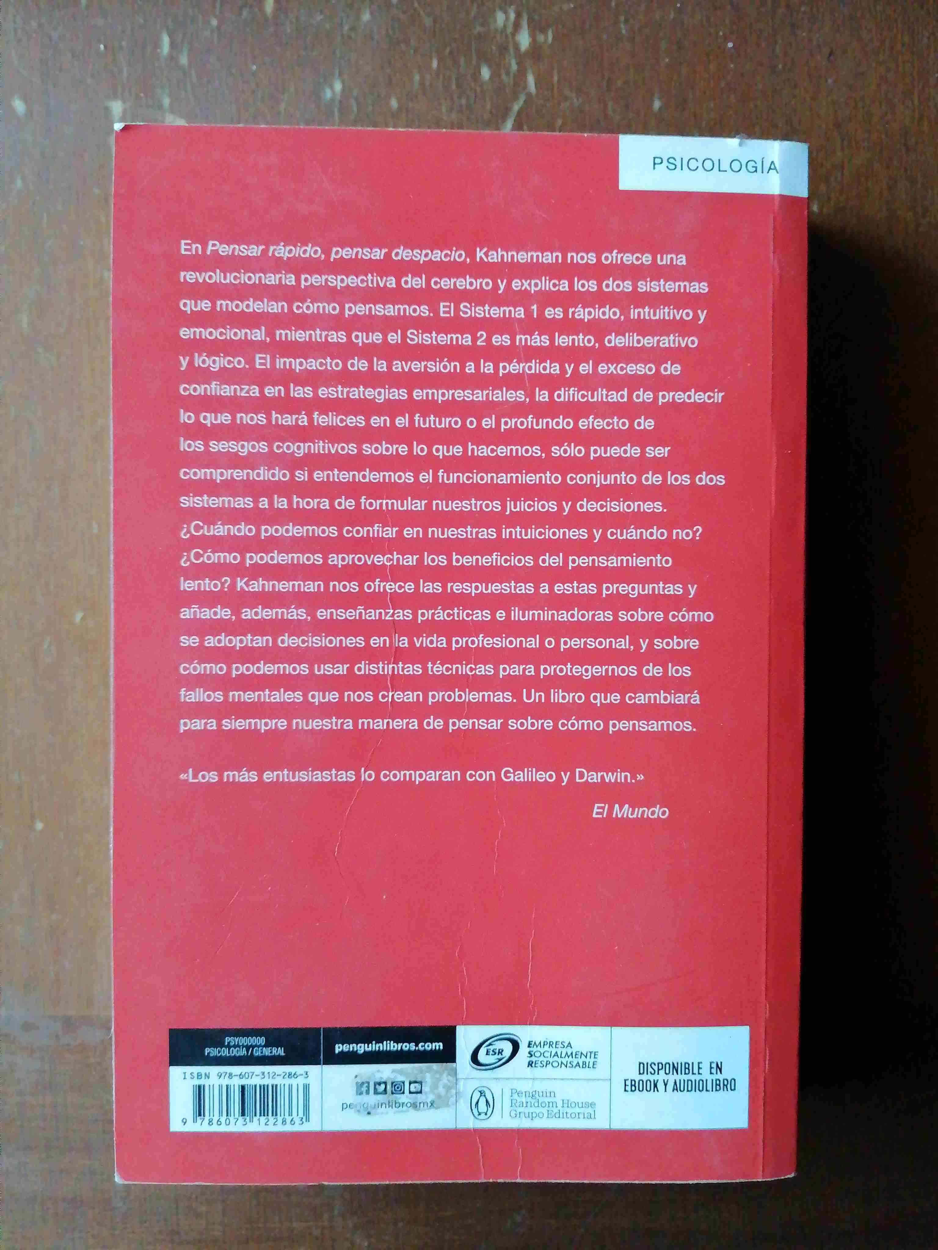 Libro Pensar rápido, pensar despacio - miniatura 2