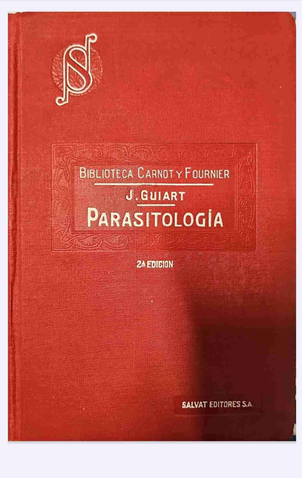 Libro Parasitología J. Guiart