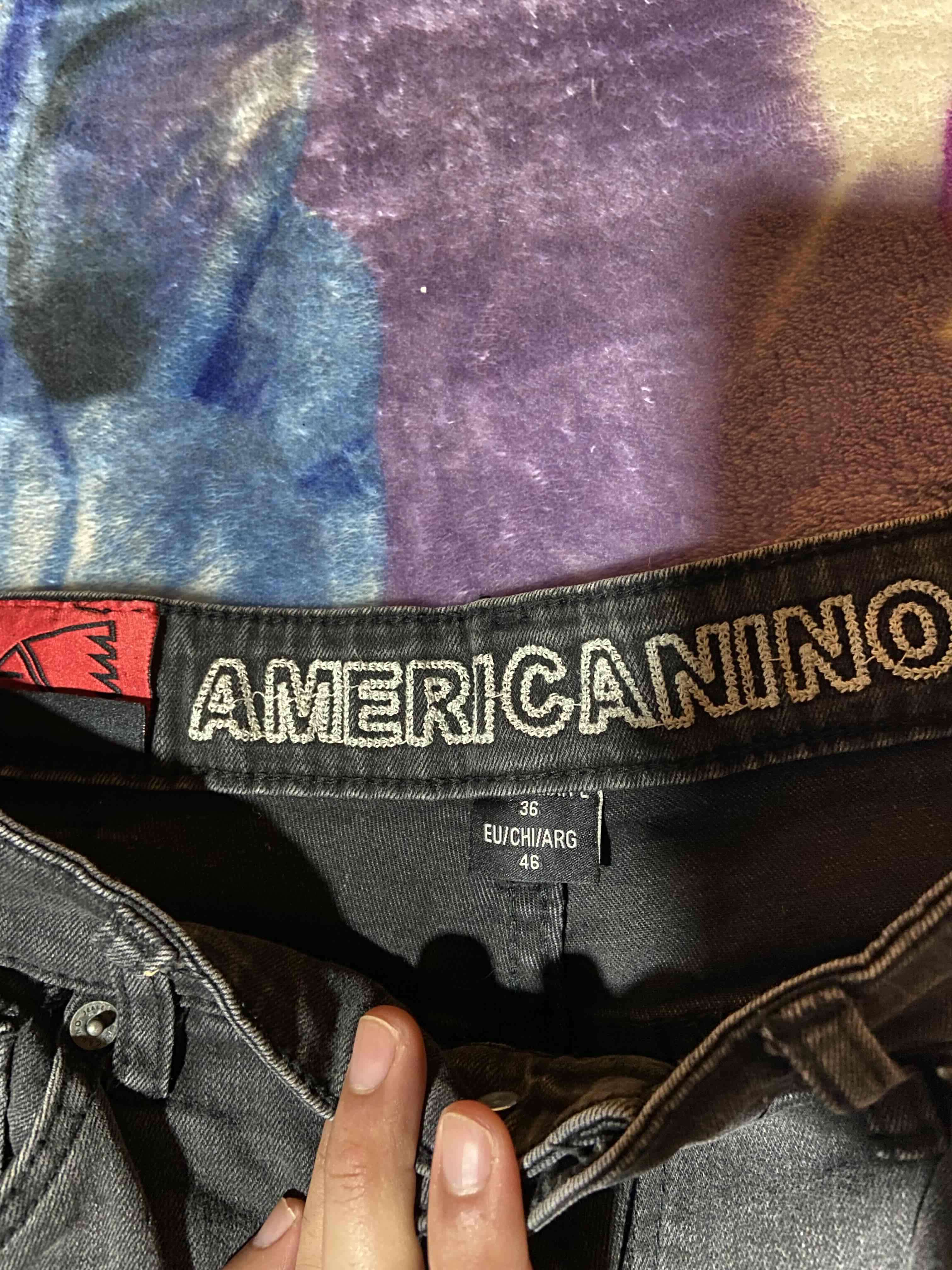Jeans negros desgastados Americanino - miniatura 3