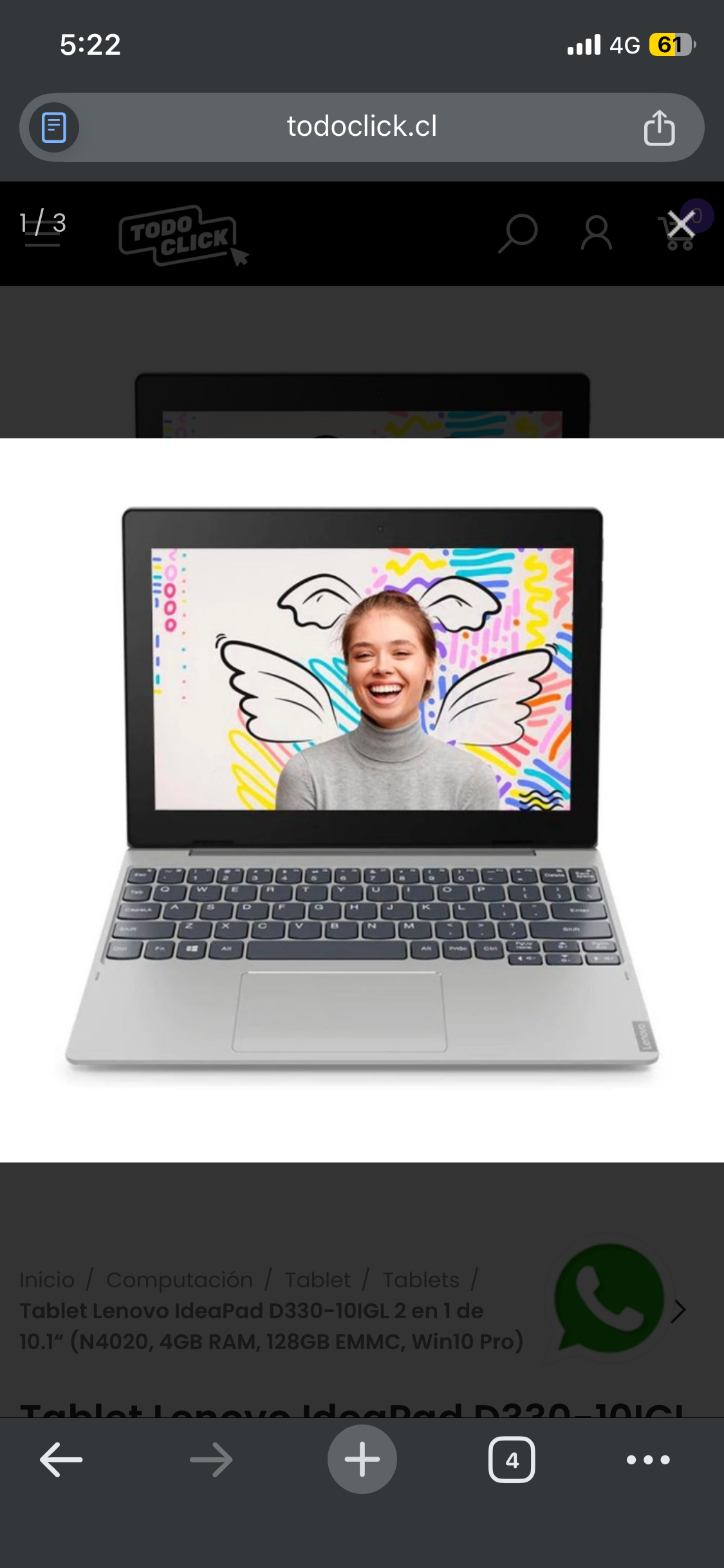 Tablet Lenovo IdeaPad D330 10'' - miniatura 1