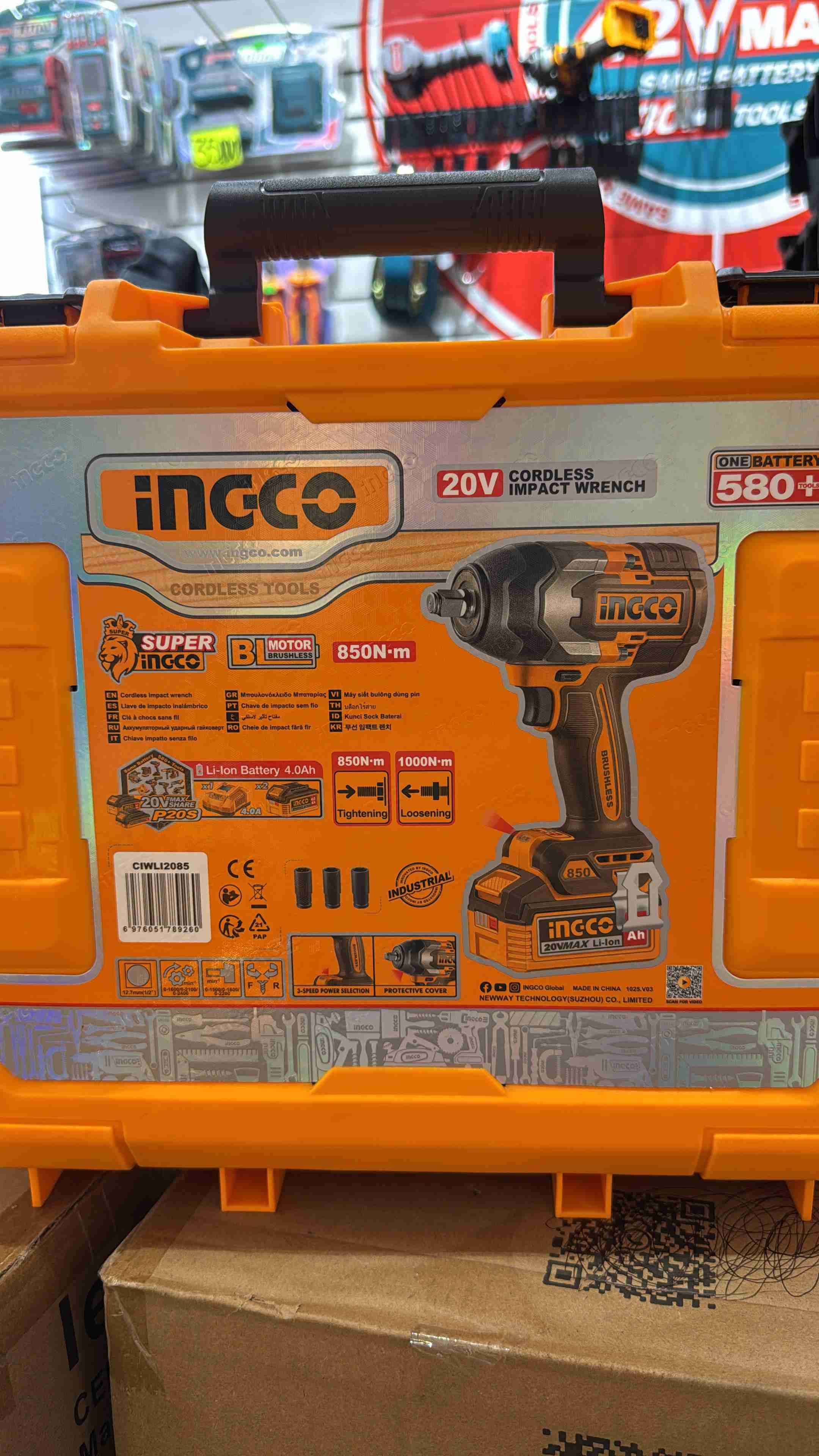 Llave de Impacto Ingco 20V + 2 Baterías 4.0Ah - miniatura 1