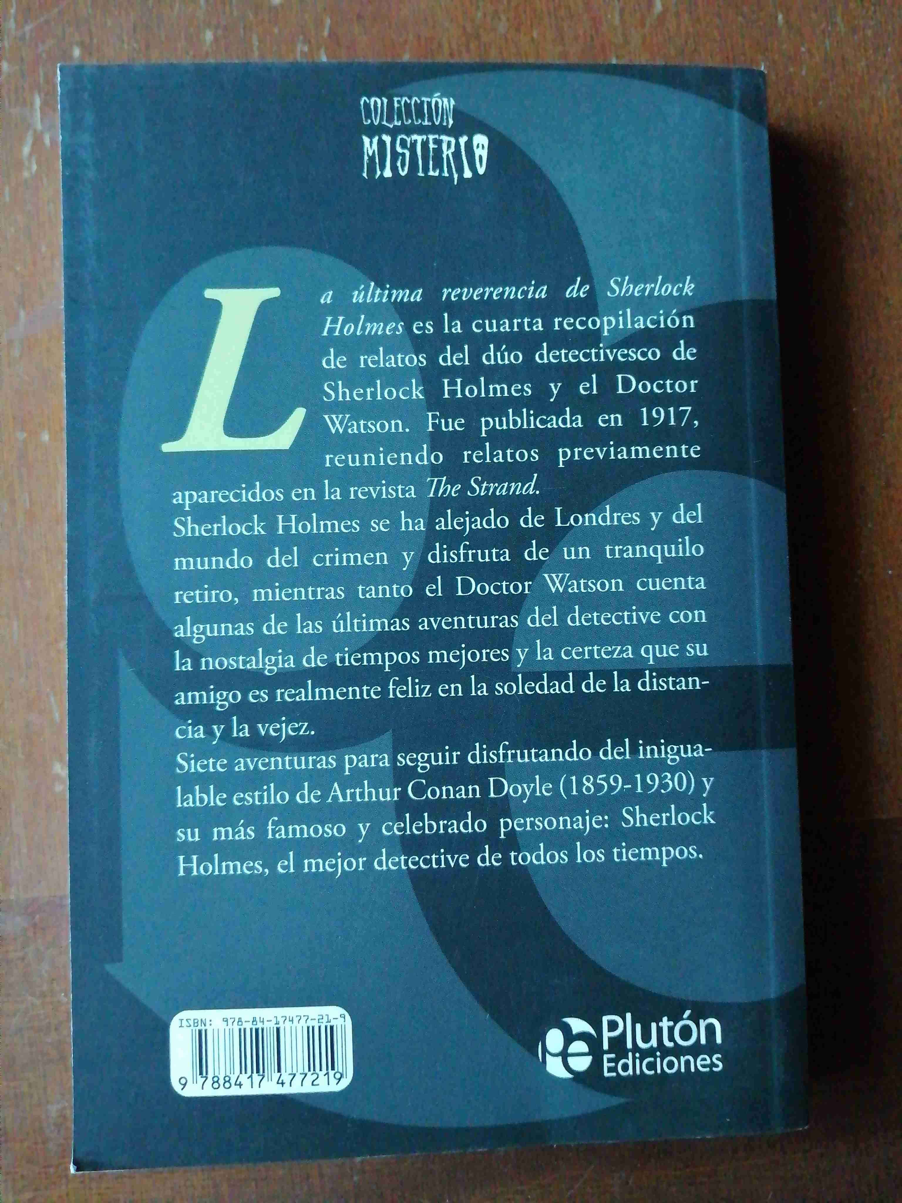 Libro 'La Última Reverencia de Sherlock Holmes' - miniatura 2