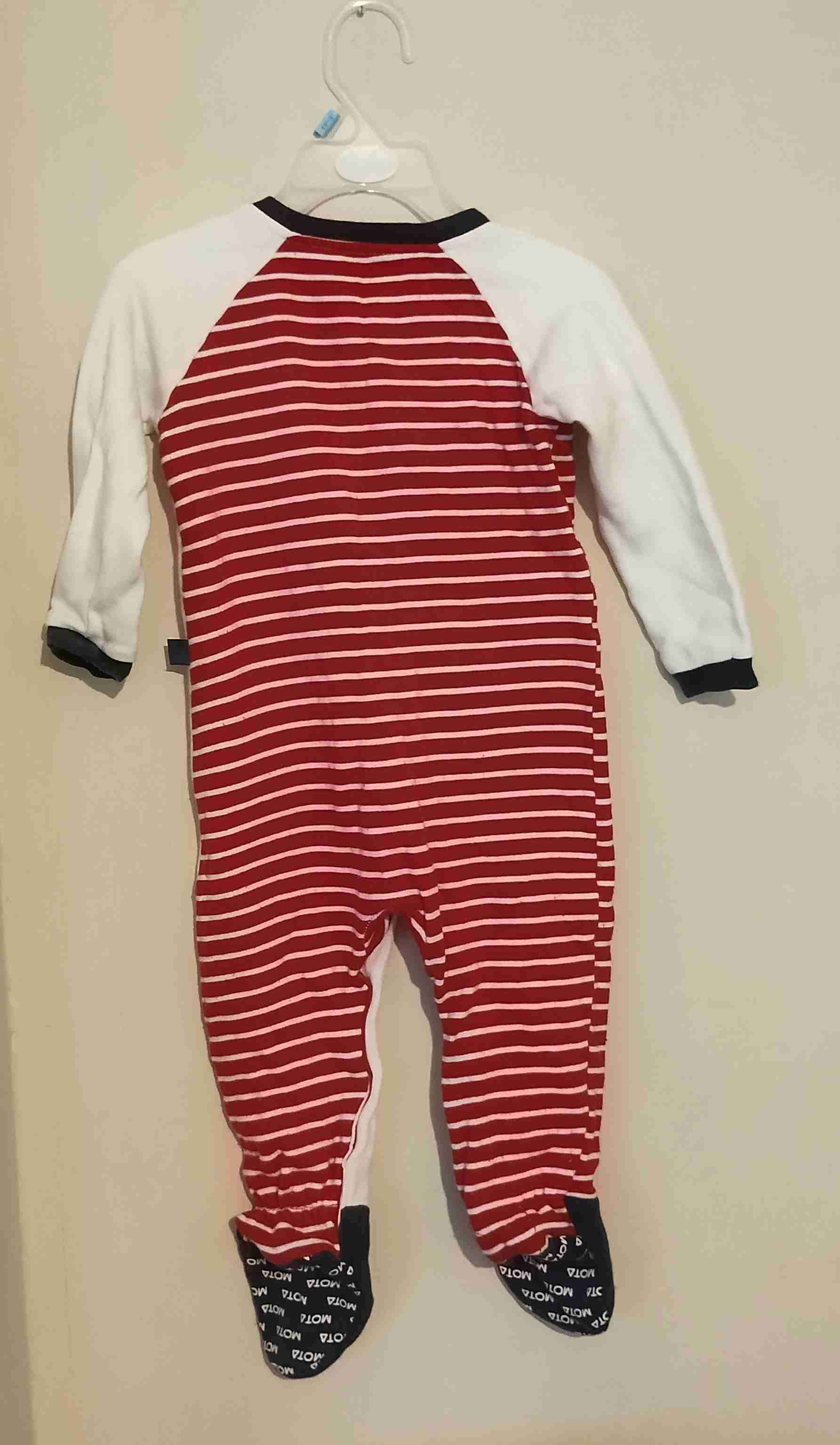 1 par de Pijama de bebé rayado - miniatura 2