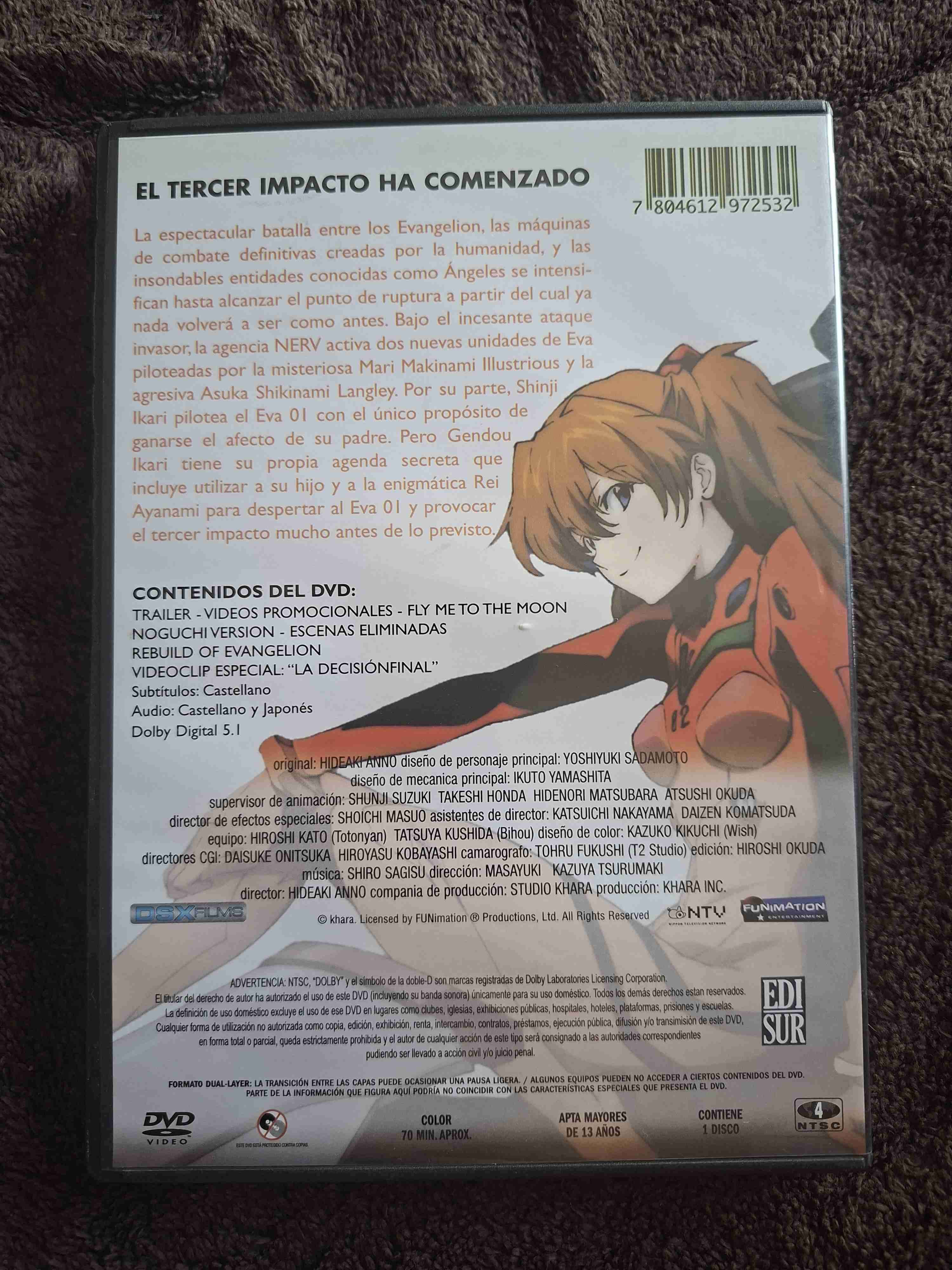 DVD Evangelion 1.11 edición extendida - miniatura 6