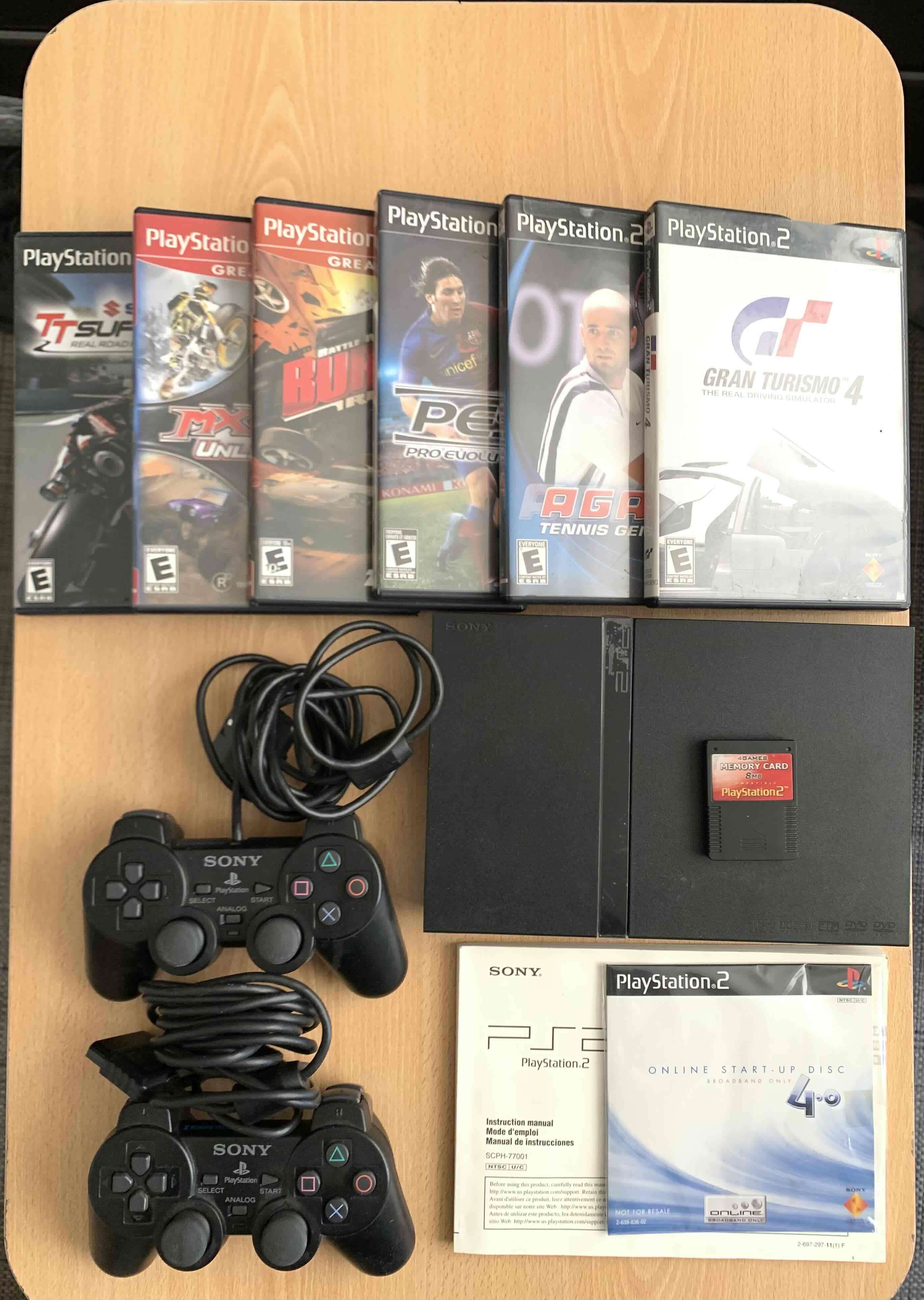 Consola PlayStation 2 con 6 juegos - miniatura 1