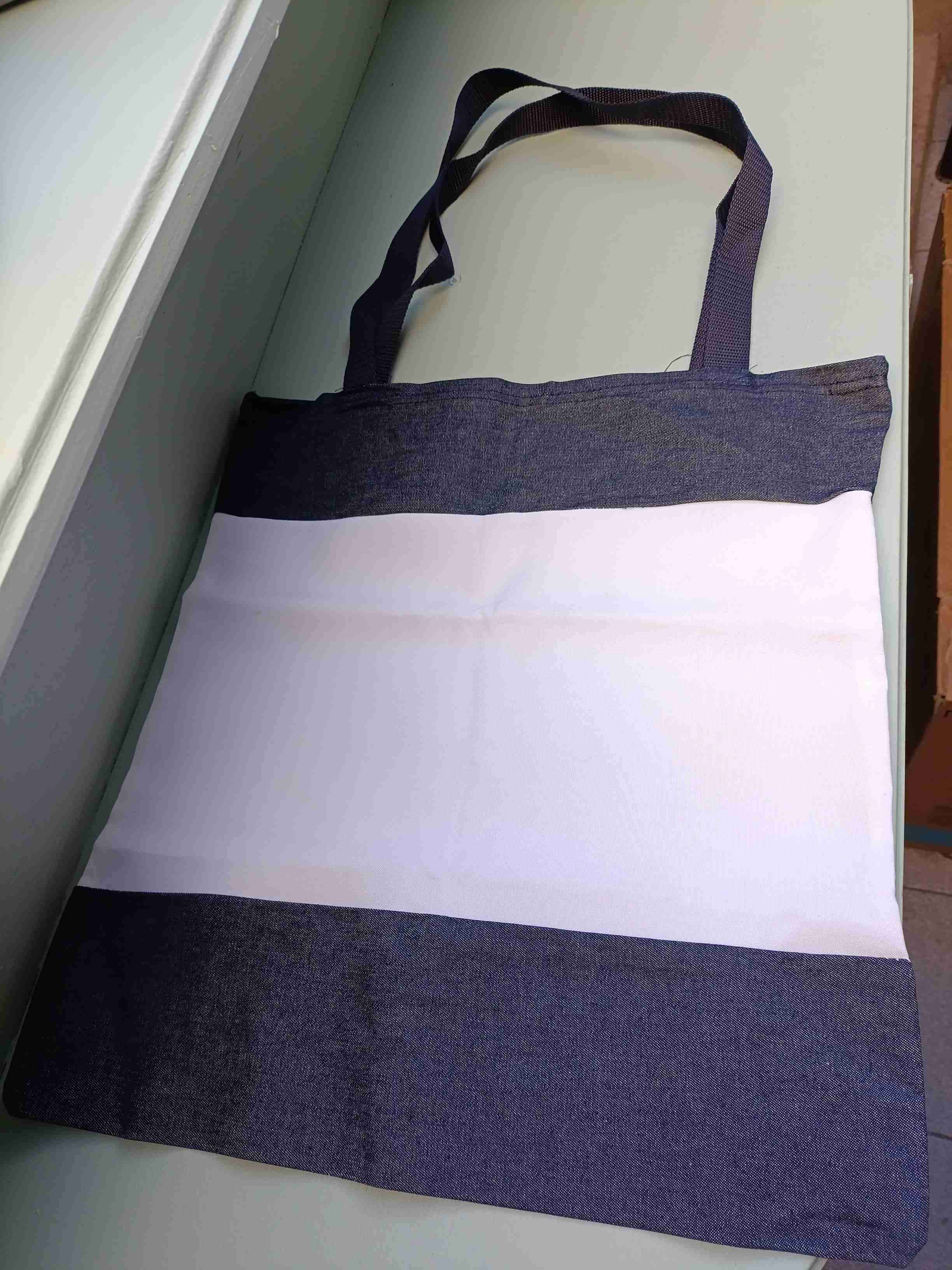 Bolso tote bag jeans y bistrech - miniatura 1