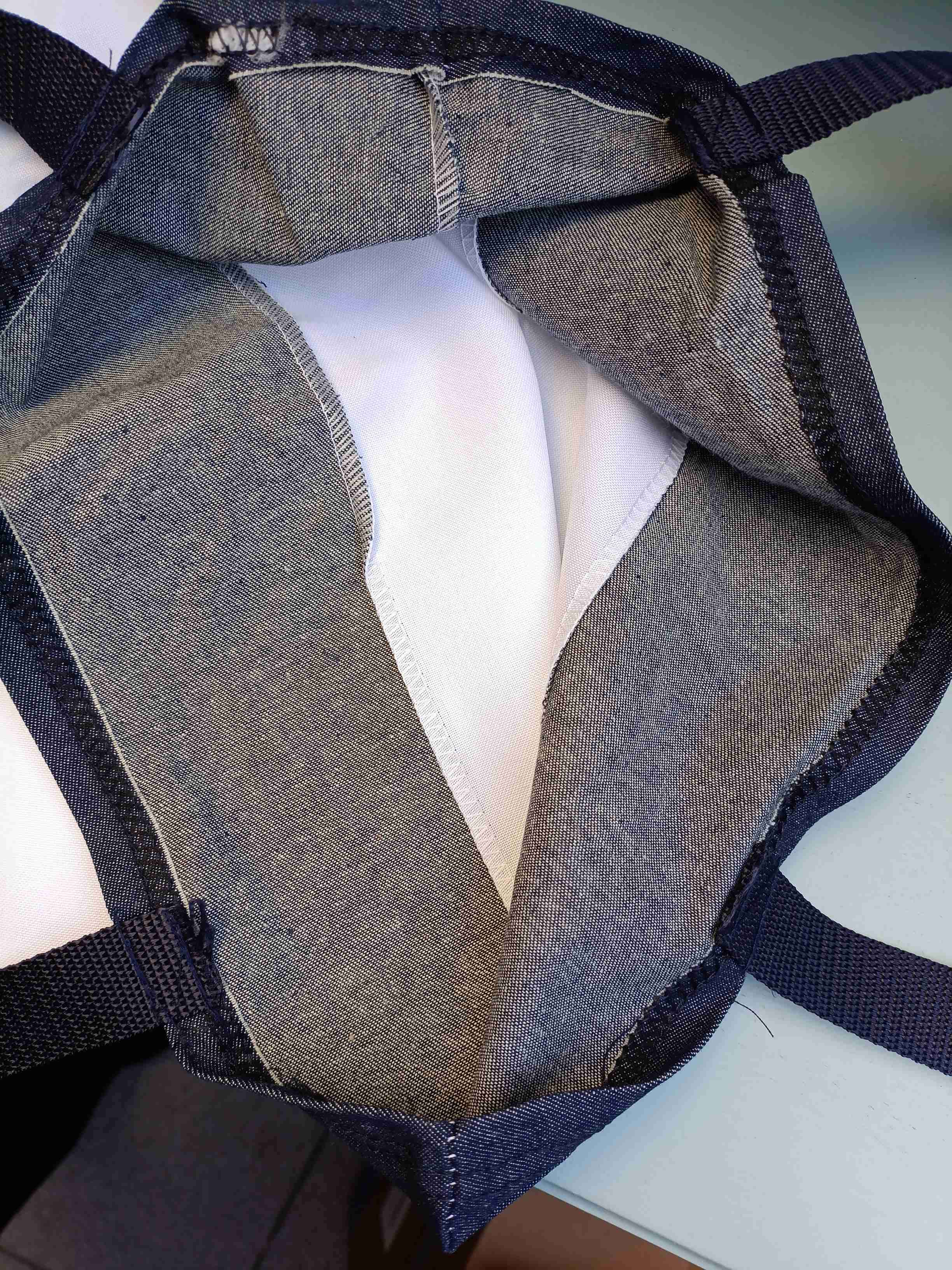 Bolso tote bag jeans y bistrech - miniatura 2