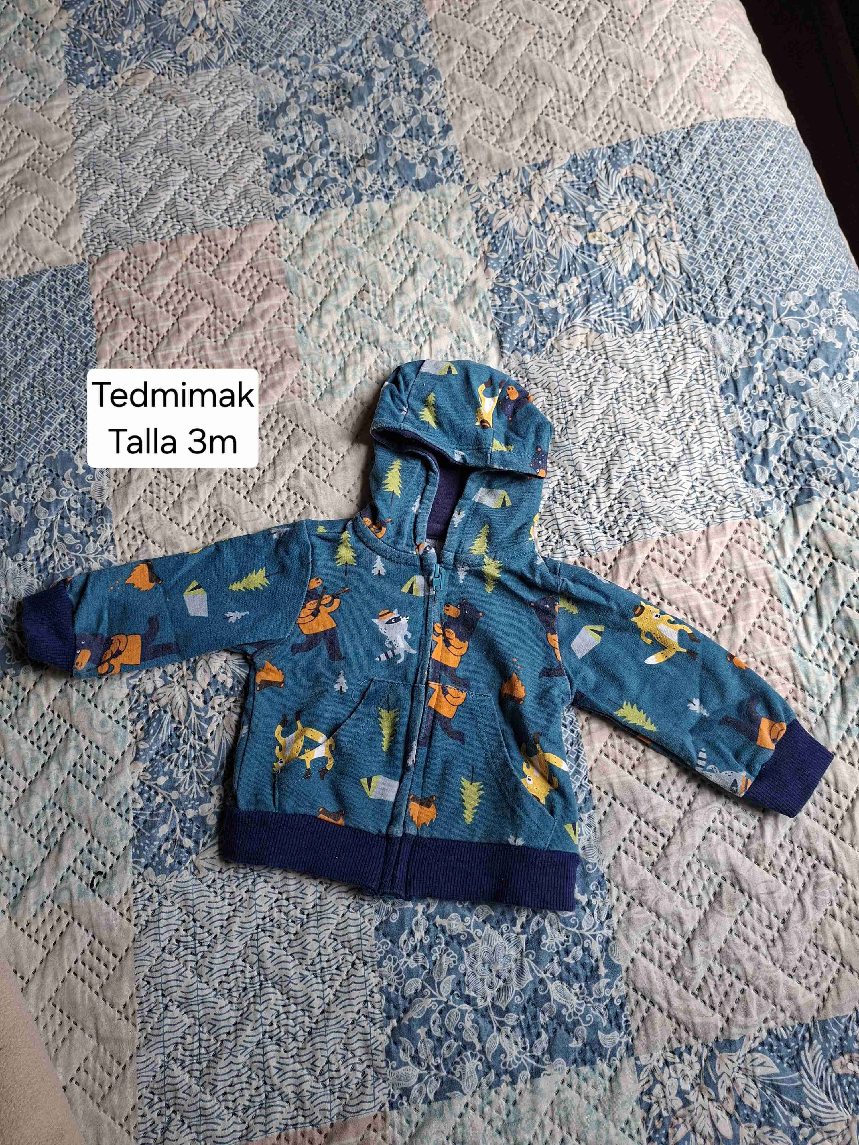 Poleron bebé estampado 3m