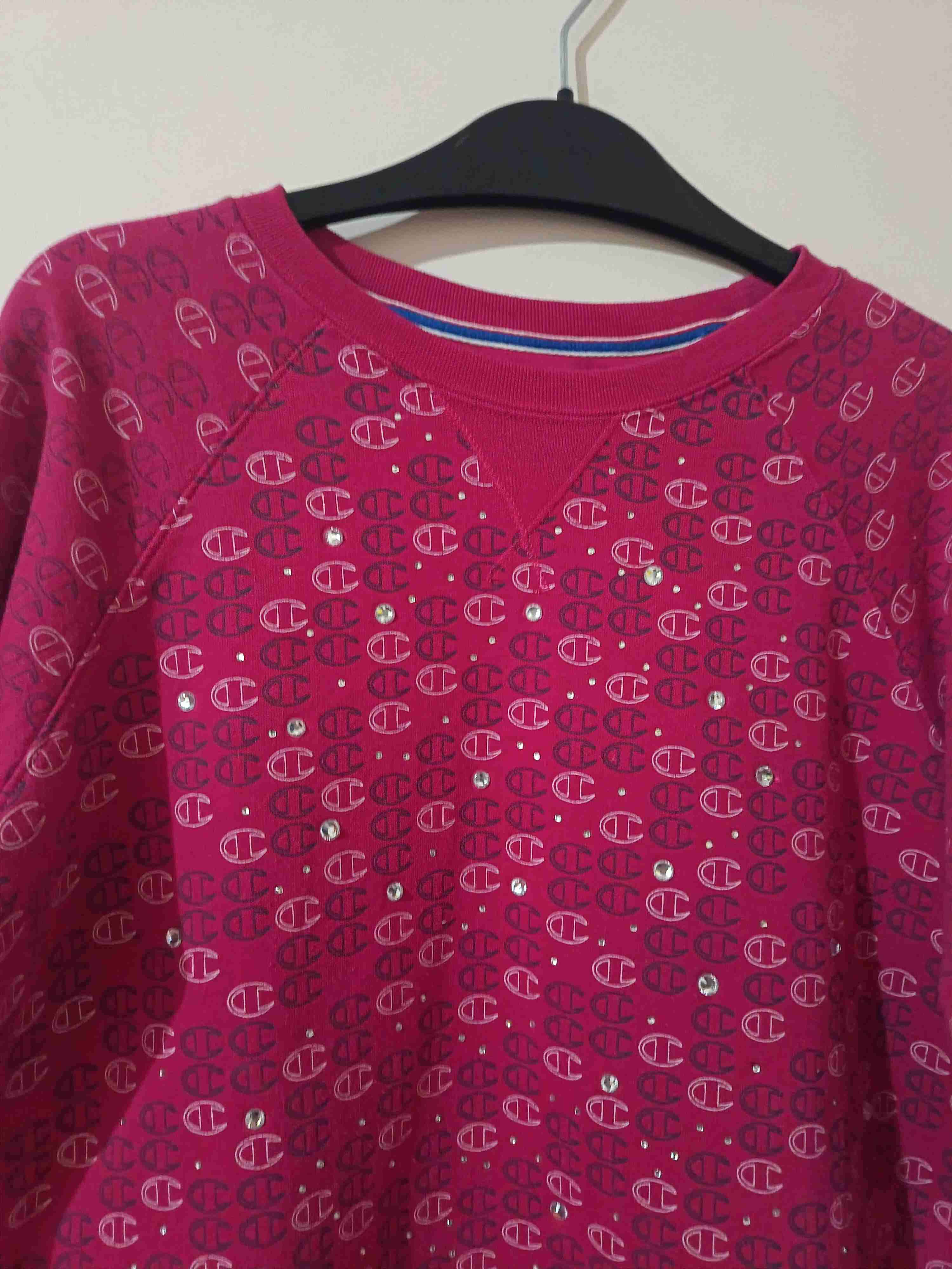 Poleron rosa estampado Champion - miniatura 2