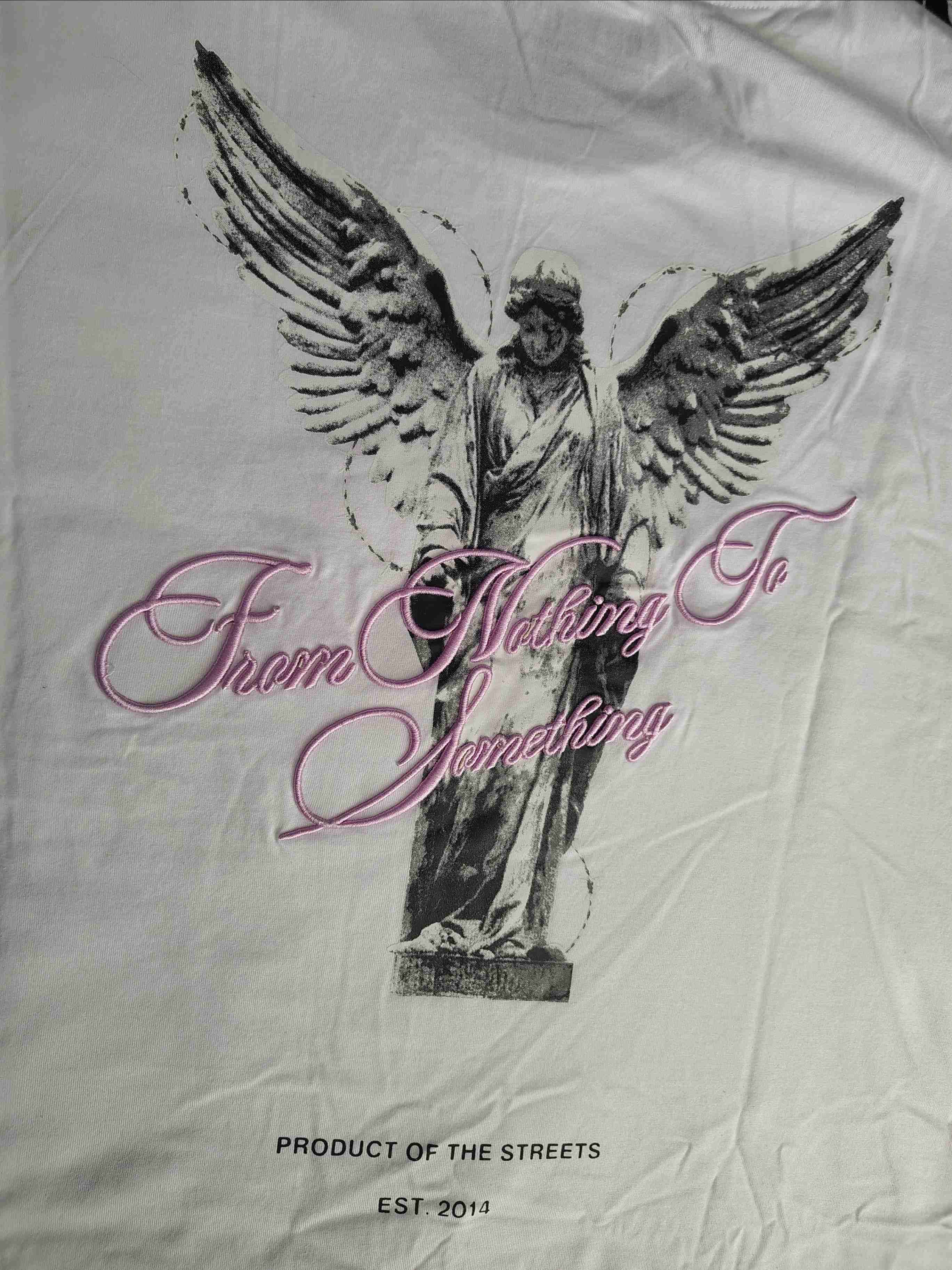 Polera blanca con diseño angel estampado - miniatura 6