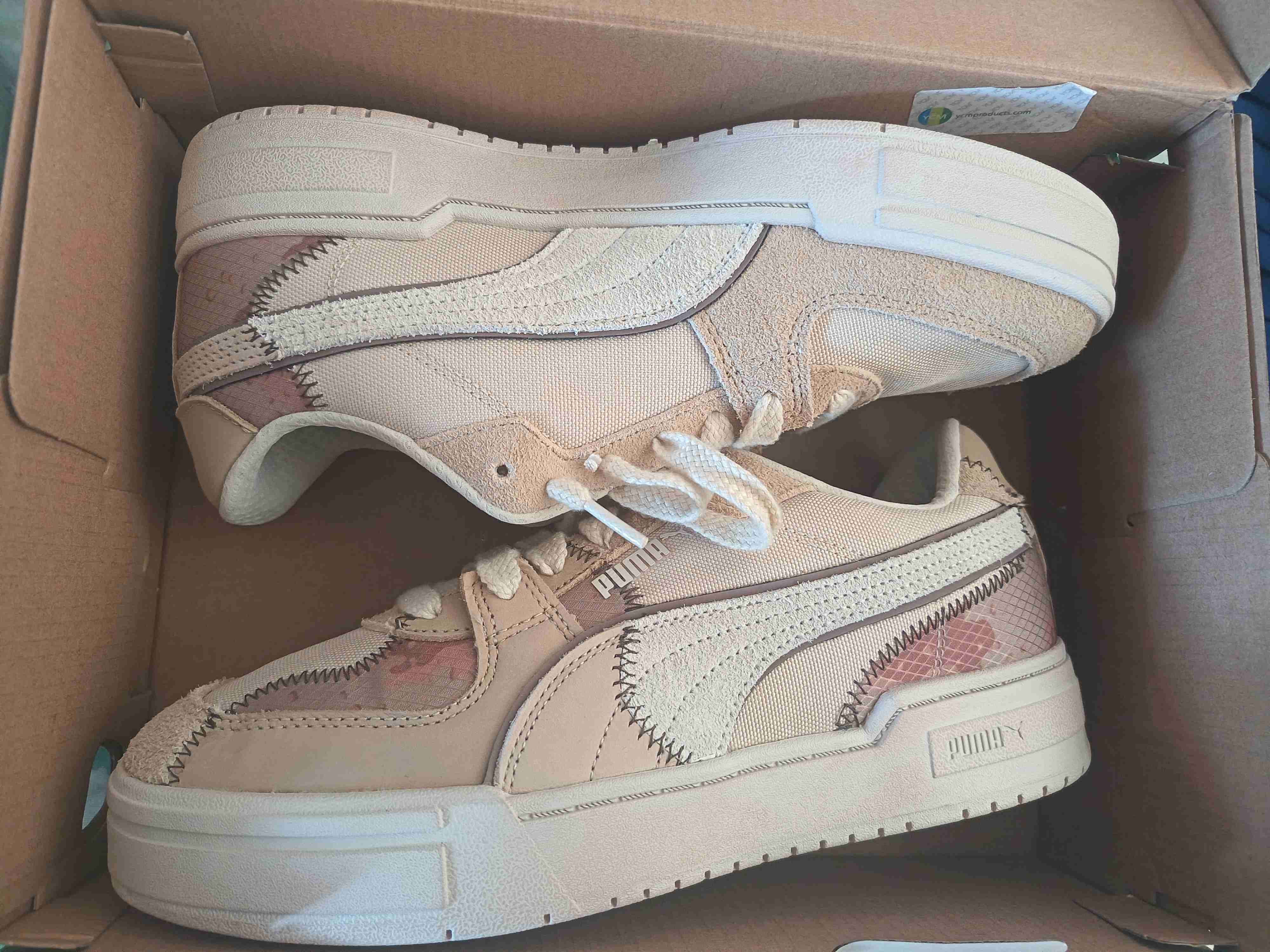Zapatillas beige con detalles Puma - miniatura 2
